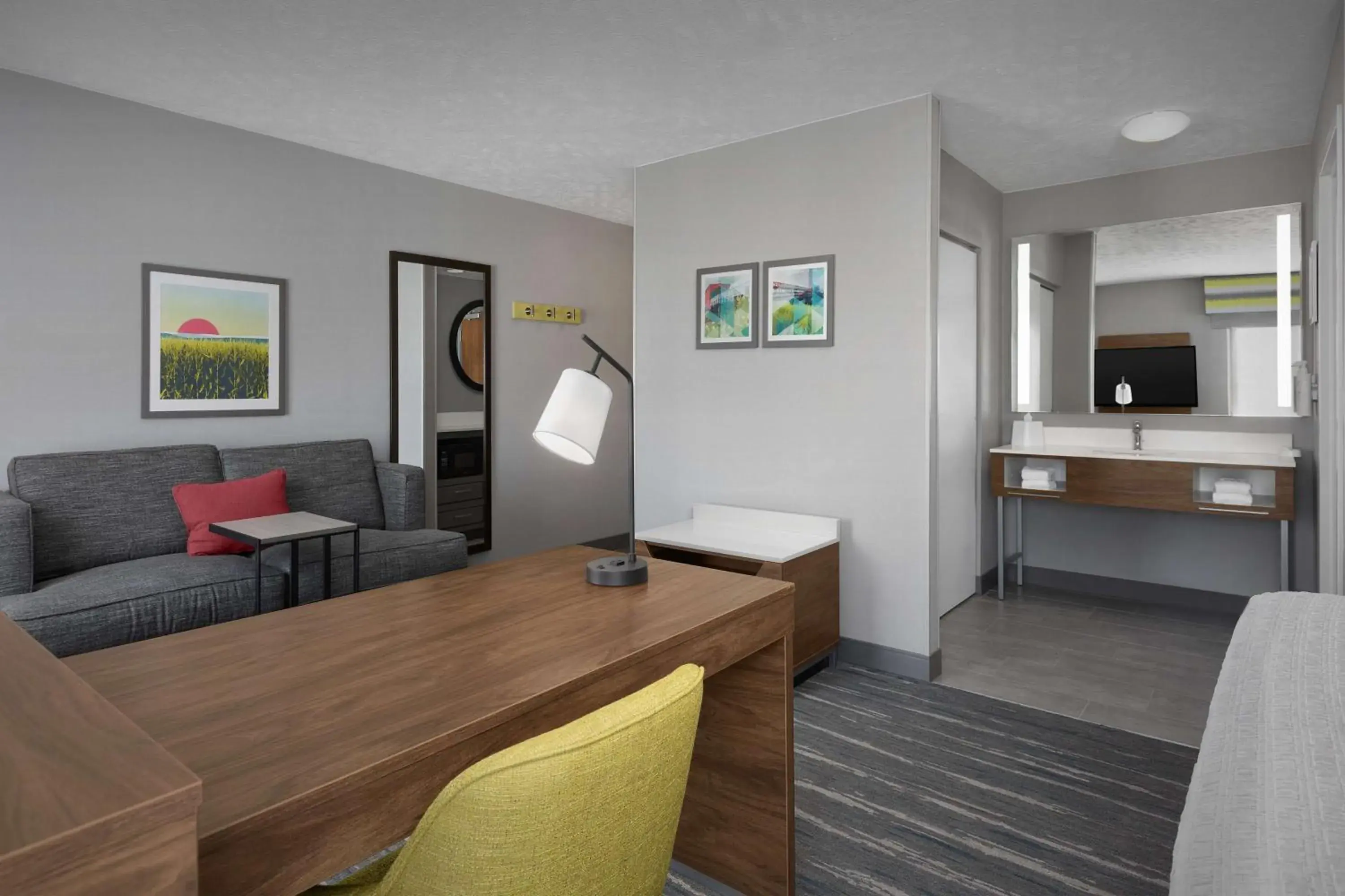 King Studio Suite with Sofa Bed - Non-Smoking in Hampton Inn Waterloo King Studio Suite with Sofa Bed - Non-Smoking in Hampton Inn Waterloo