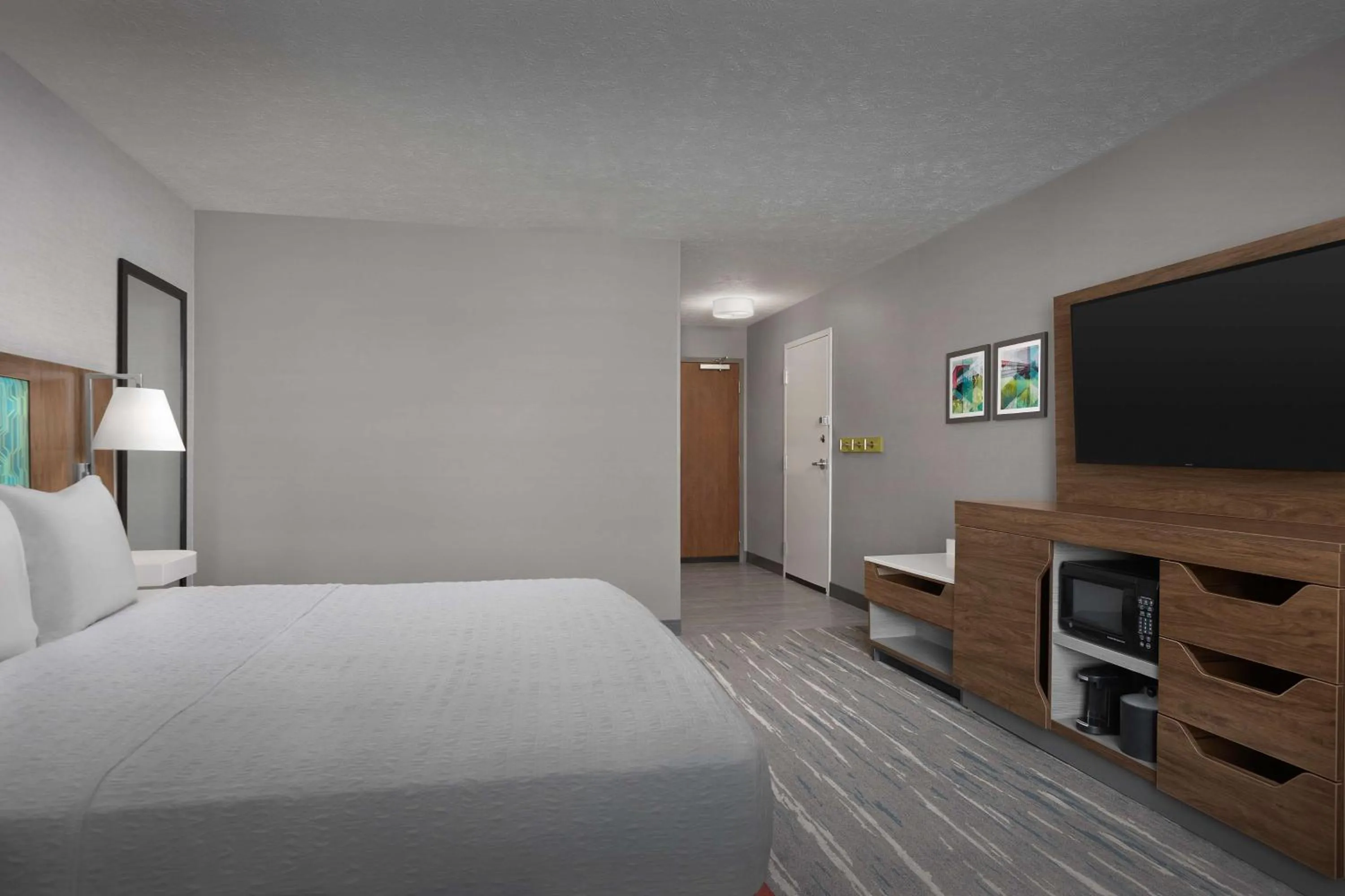 Bed in Hampton Inn Waterloo