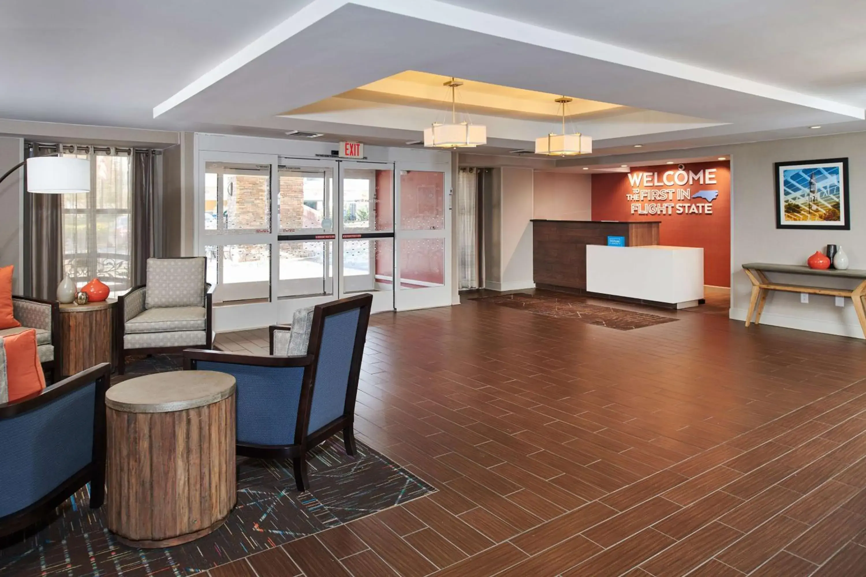 Lobby or reception in Hampton Inn & Suites Chapel Hill/Durham Lobby or reception in Hampton Inn & Suites Chapel Hill/Durham