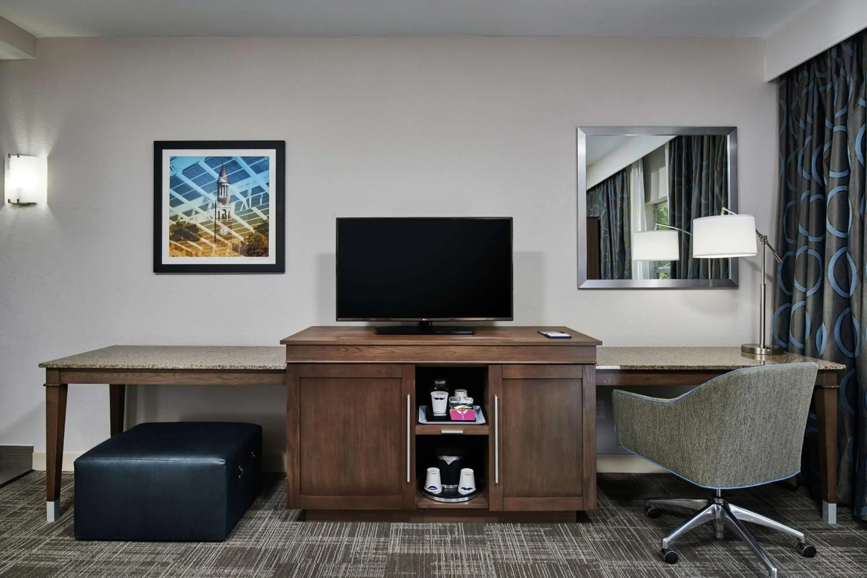 Bedroom in Hampton Inn & Suites Chapel Hill/Durham Bedroom in Hampton Inn & Suites Chapel Hill/Durham
