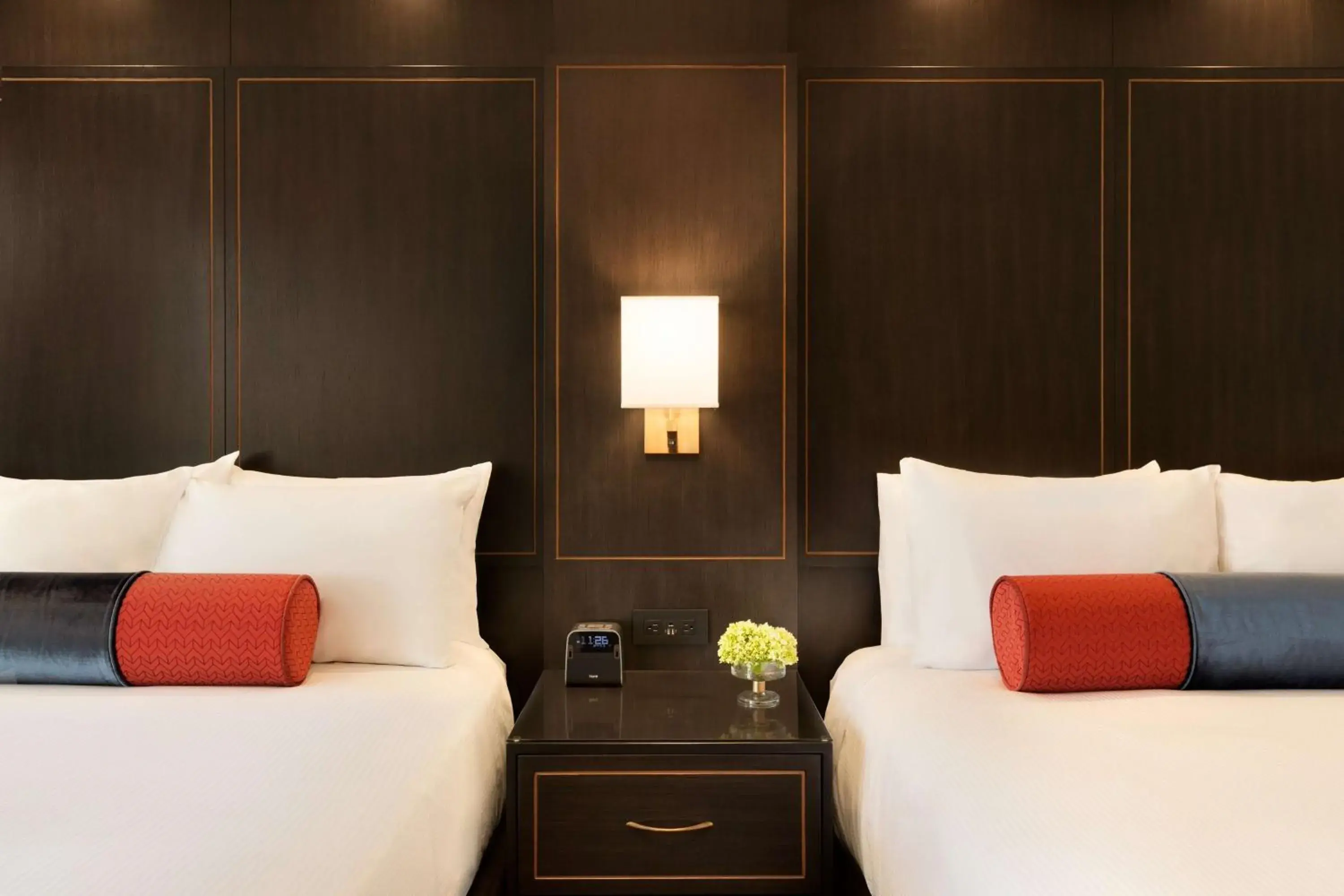 Bed in Hotel Saranac, Curio Collection By Hilton Bed in Hotel Saranac, Curio Collection By Hilton