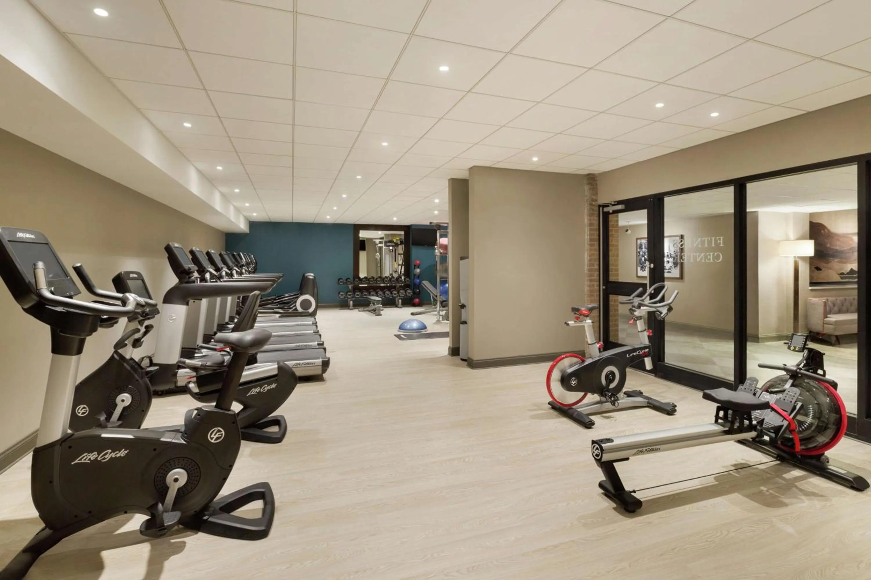 Fitness centre/facilities in Hotel Saranac, Curio Collection By Hilton