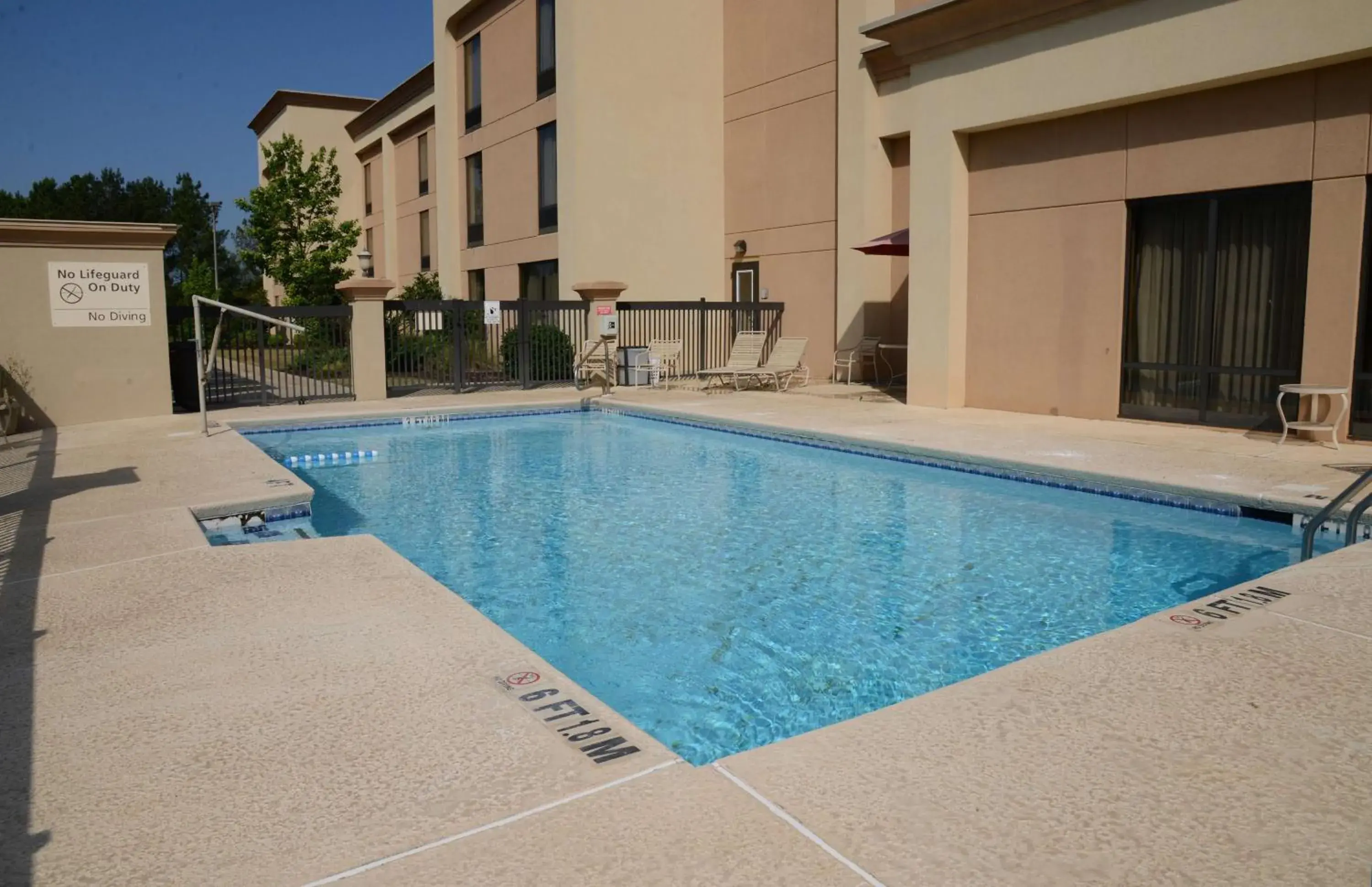Pool view in Hampton Inn Americus Pool view in Hampton Inn Americus