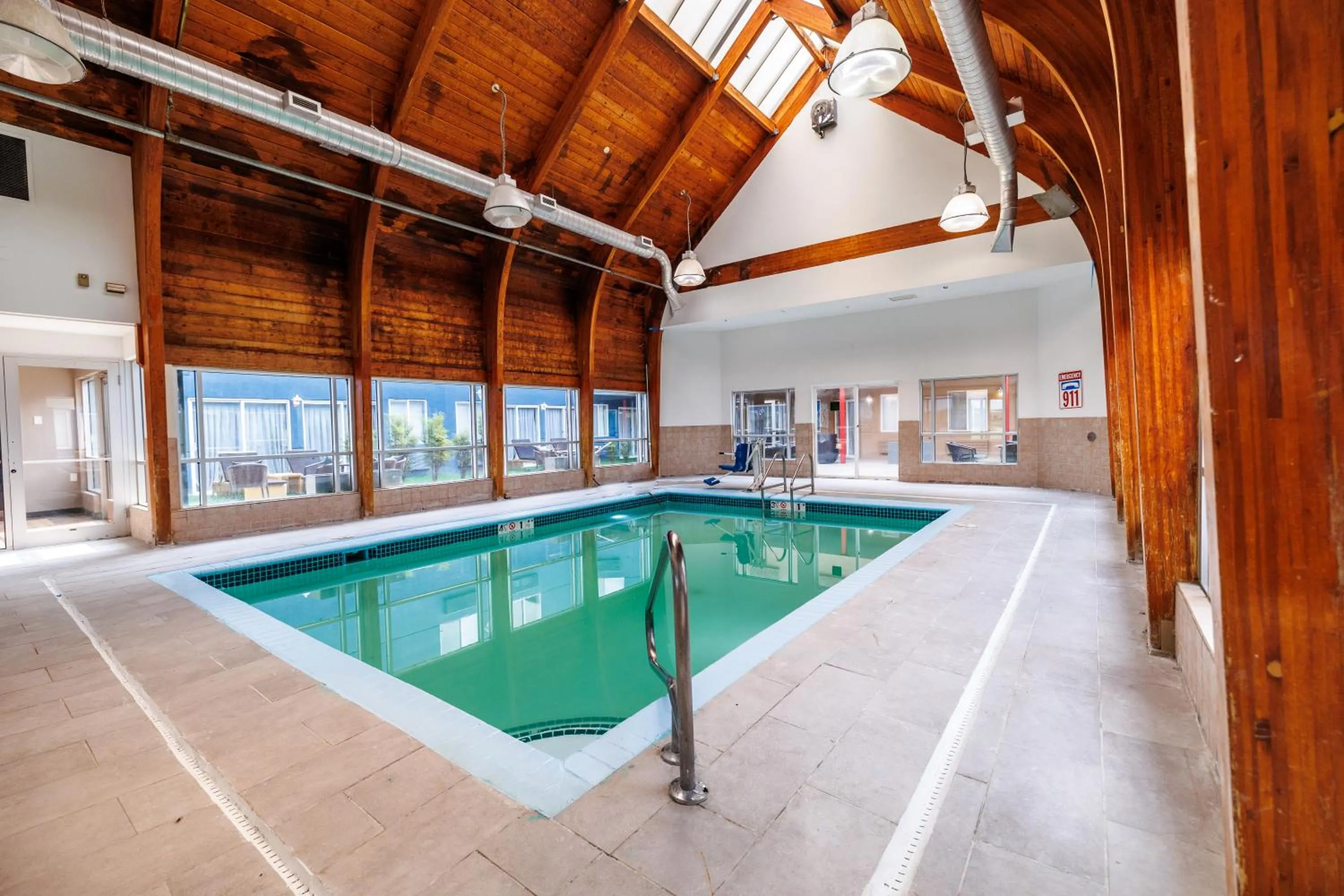 Swimming pool in AmericInn by Wyndham Omaha Near Zoo