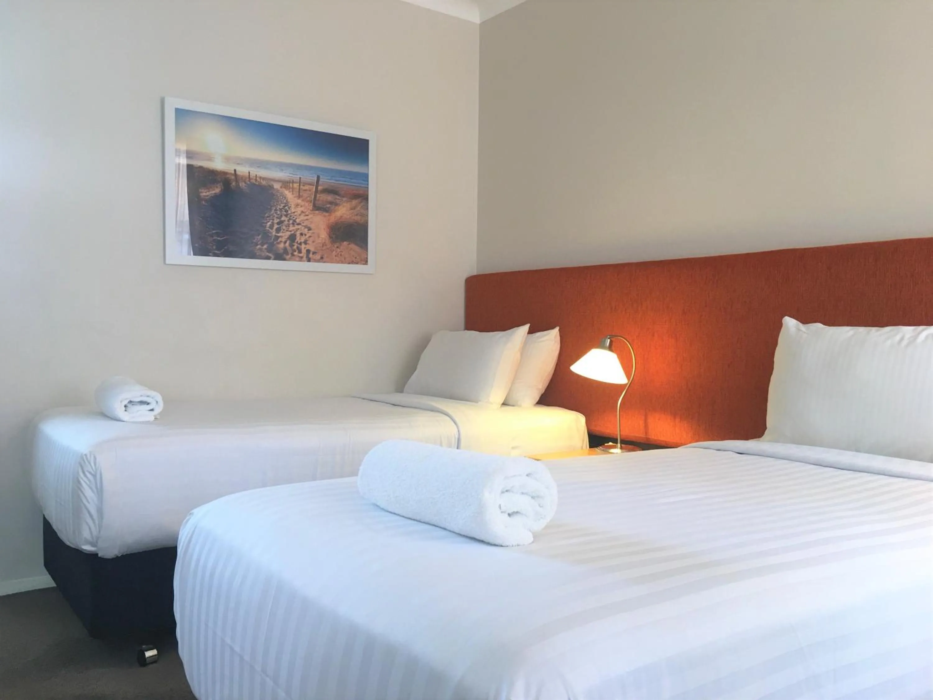 Bed in Higgins Lane Motel