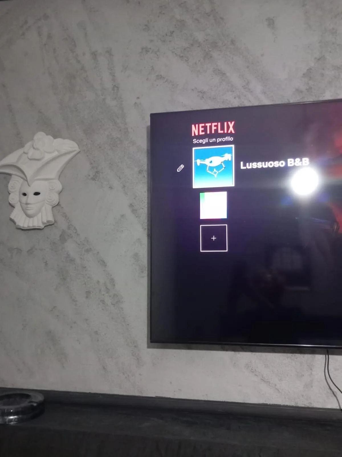 TV and multimedia in Lussuoso B&B