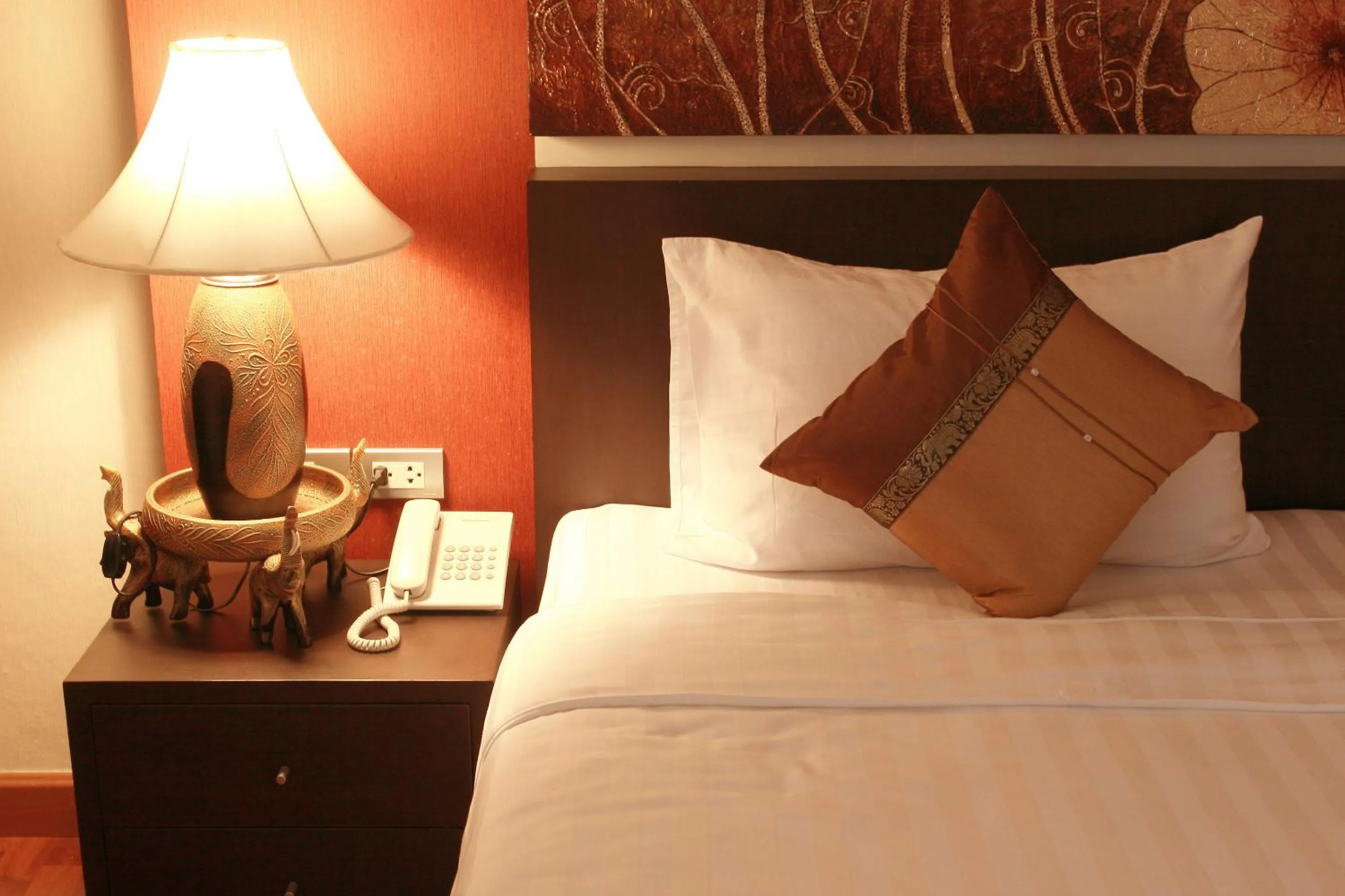 Decorative detail, Bed in Mirth Sathorn Hotel
