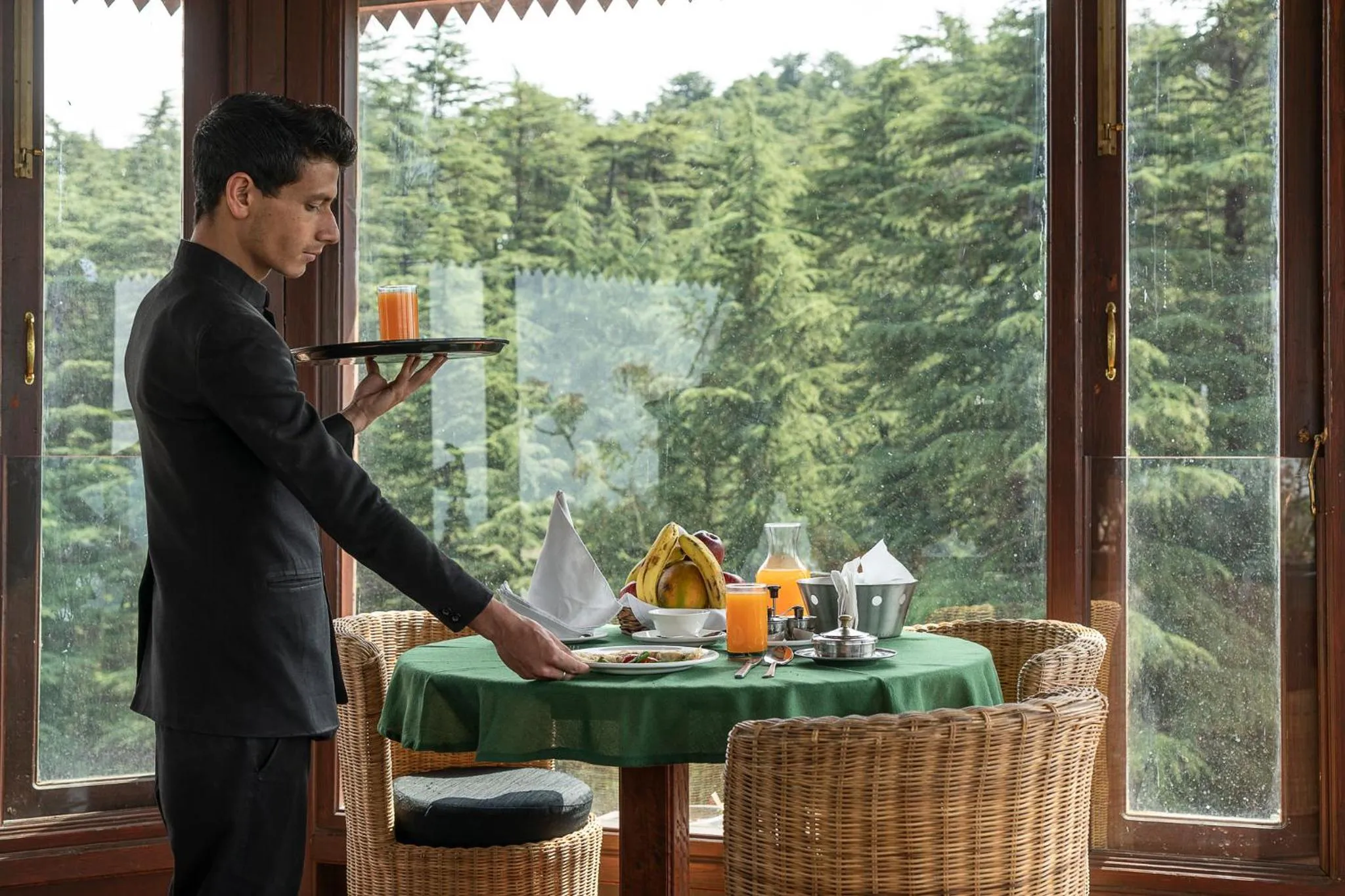 Breakfast in The Chalets Naldehra