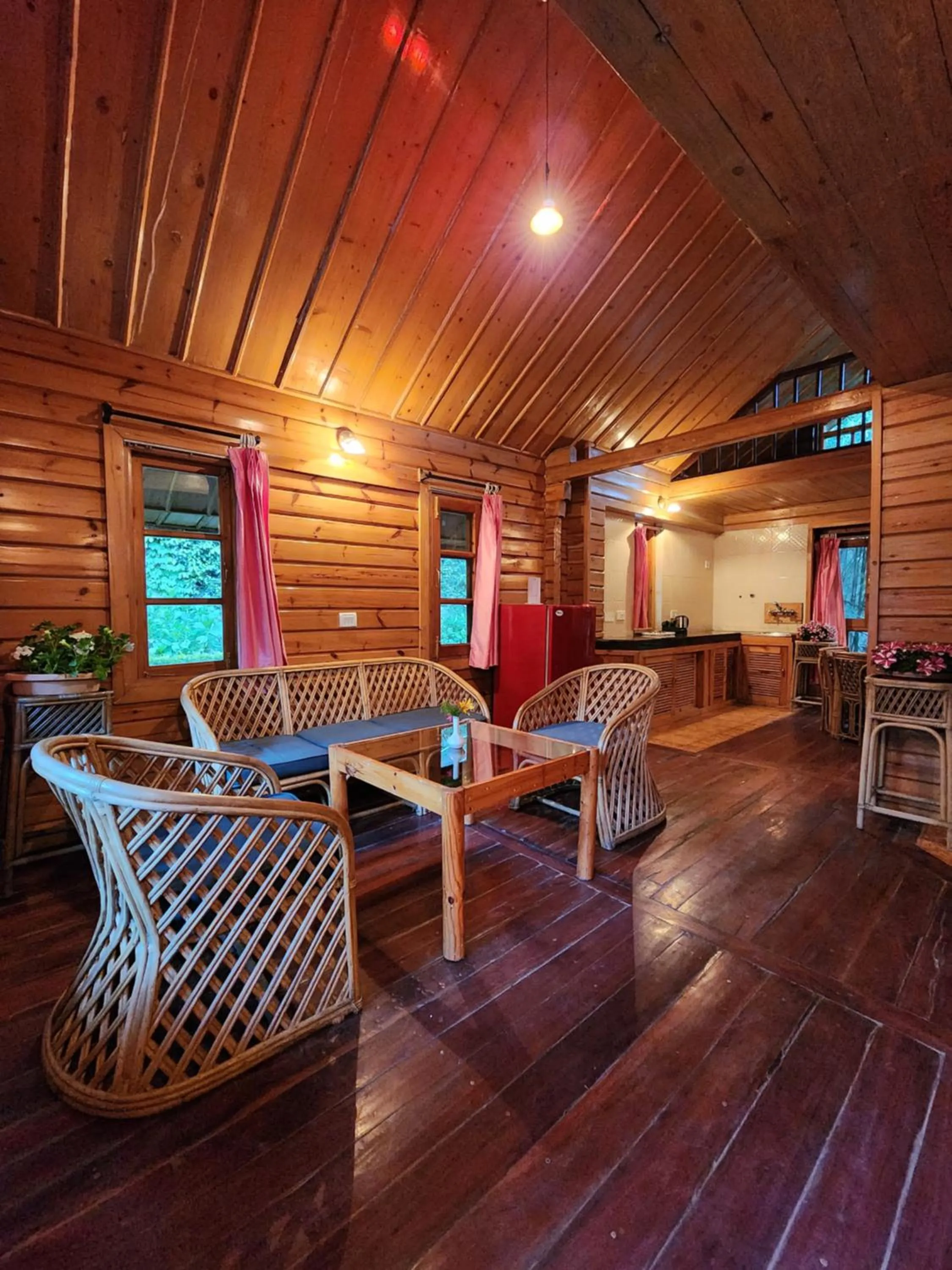 Living room in The Chalets Naldehra