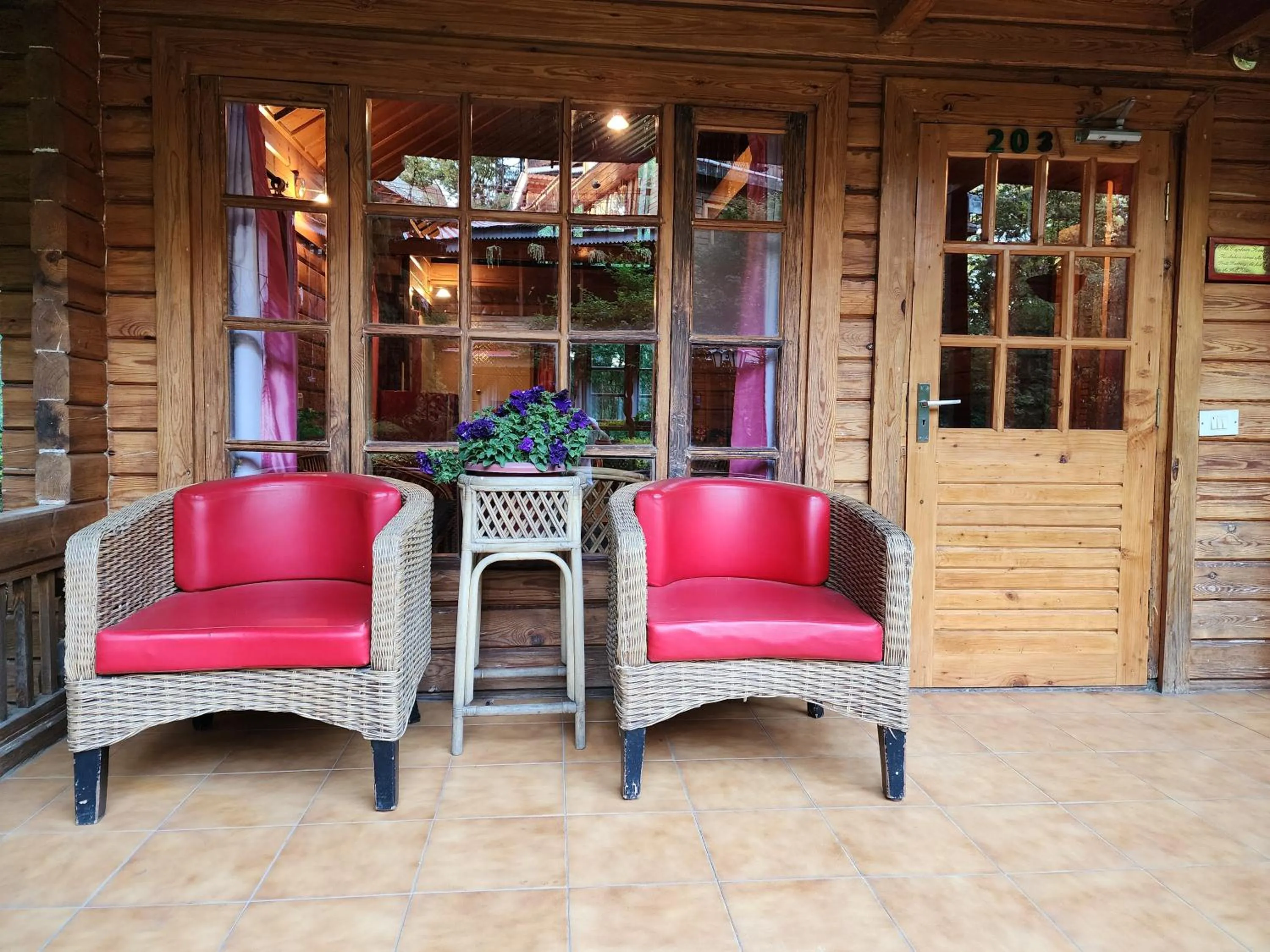 Seating area in The Chalets Naldehra