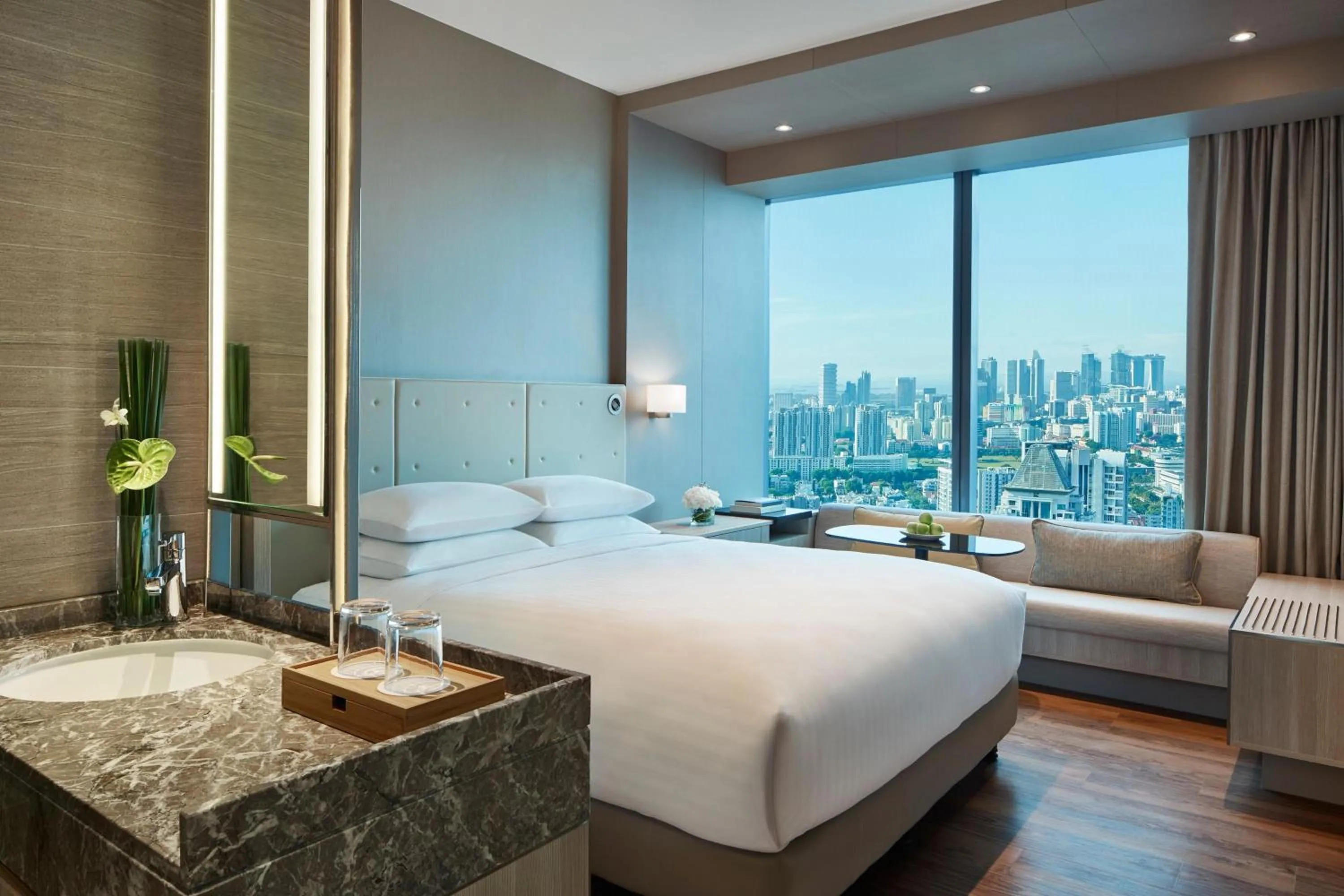 Photo of the whole room, Bed in Courtyard by Marriott Singapore Novena