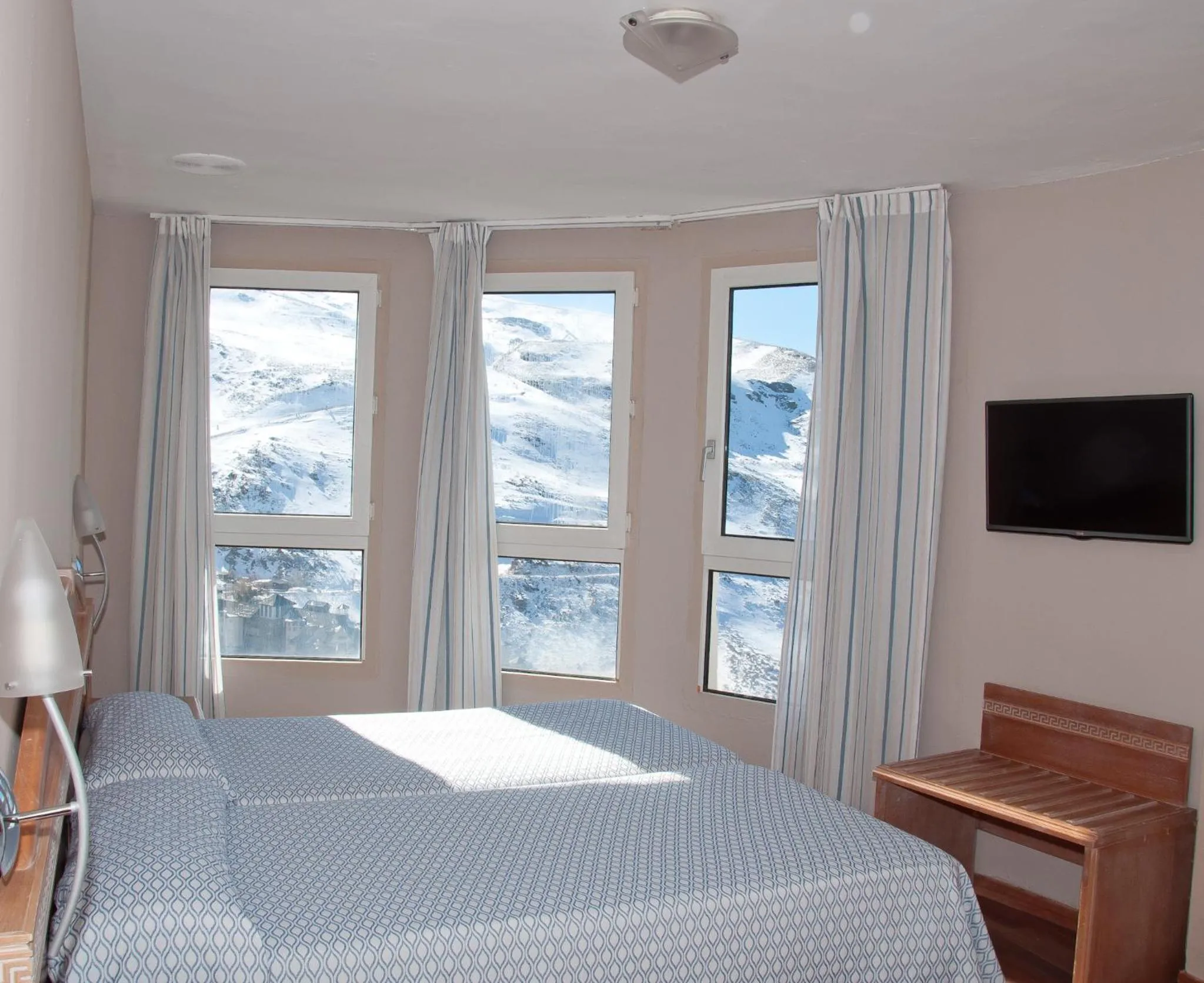 Bed in Hotel Reino Nevado