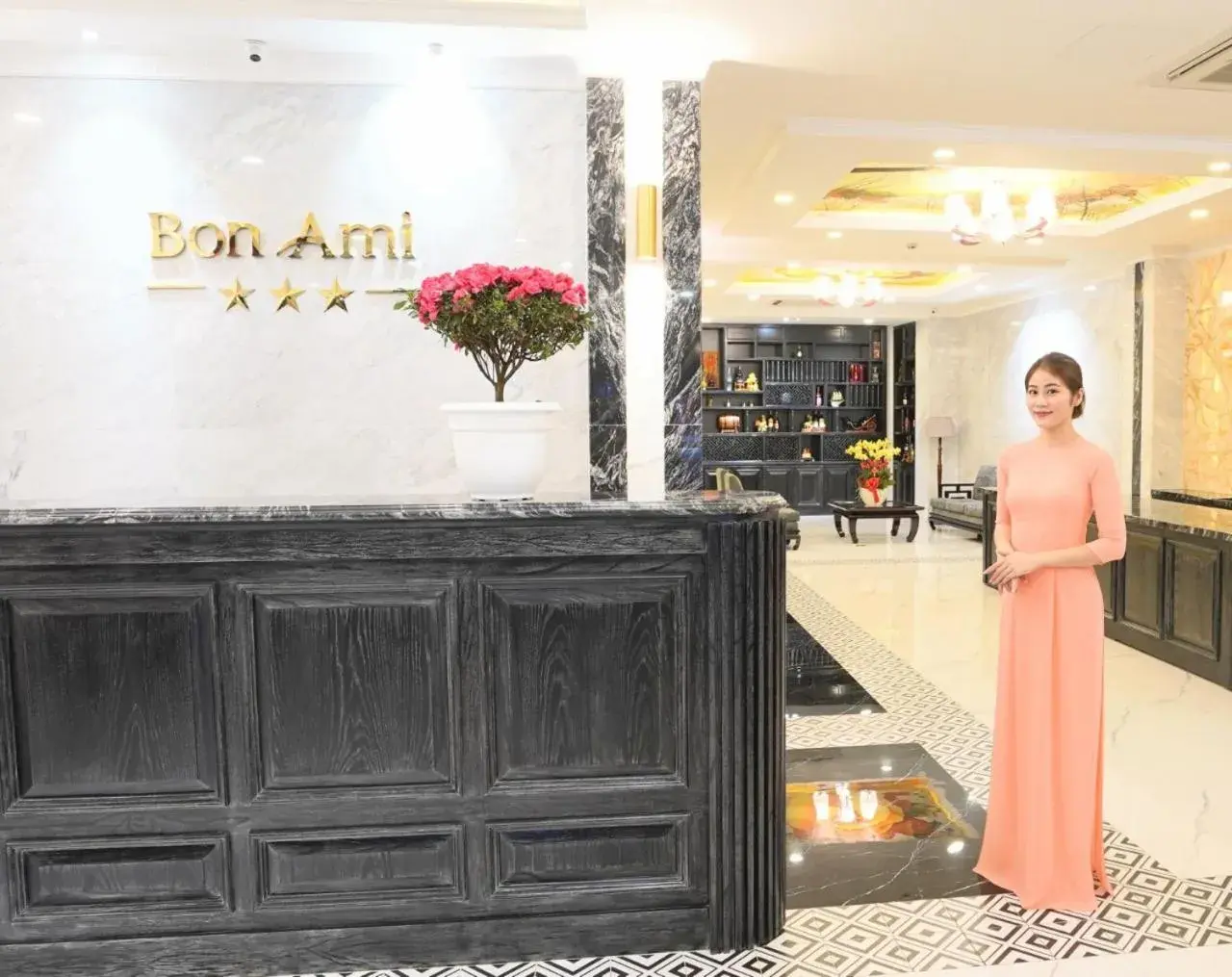 Lobby or reception in Bon Ami Hotel - Thiên Xuân Hotel Lobby or reception in Bon Ami Hotel - Thiên Xuân Hotel