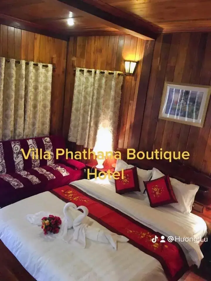 Bed in Villa Phathana Boutique Hotel Bed in Villa Phathana Boutique Hotel