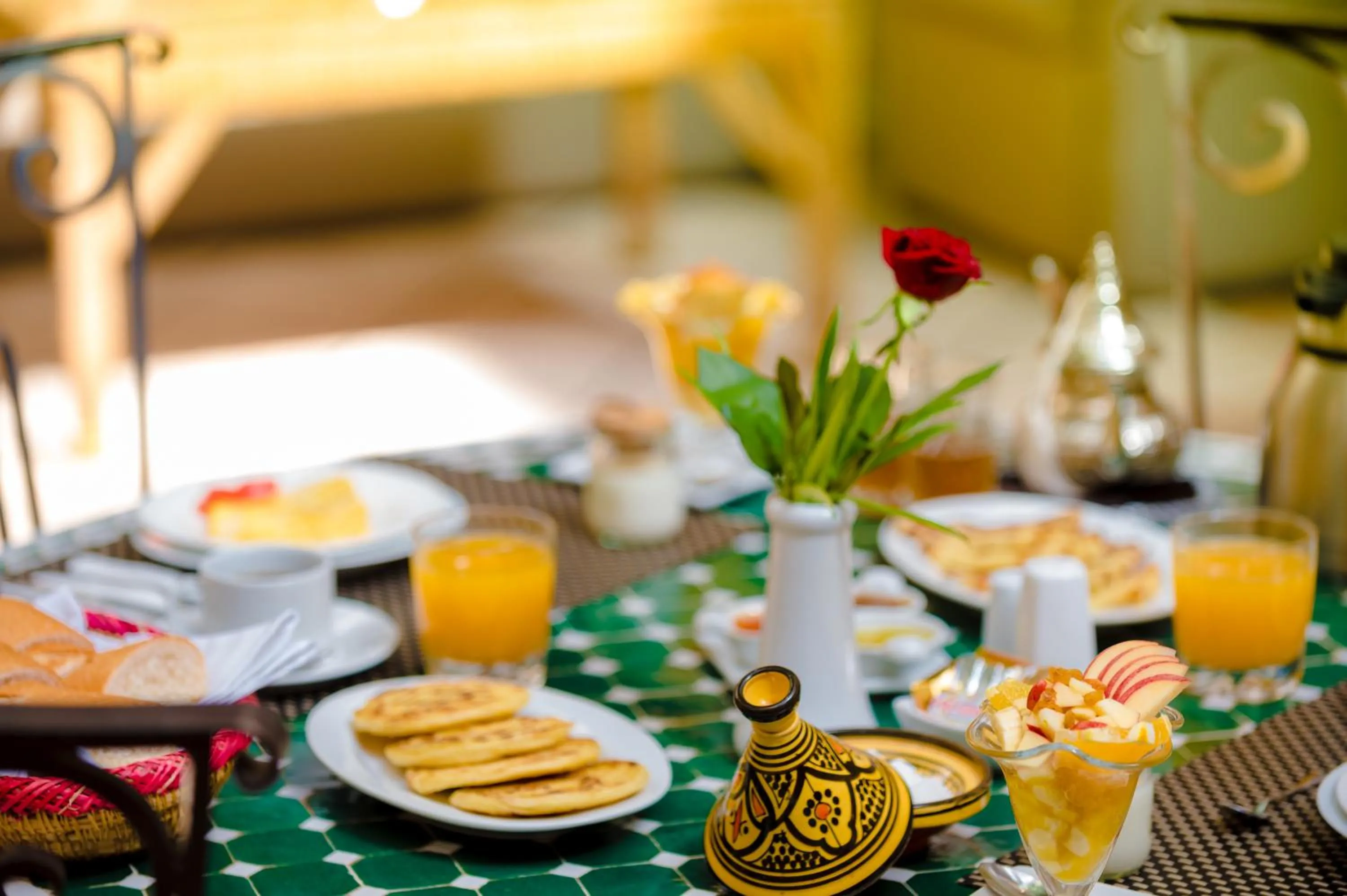 Buffet breakfast in Riad Amina