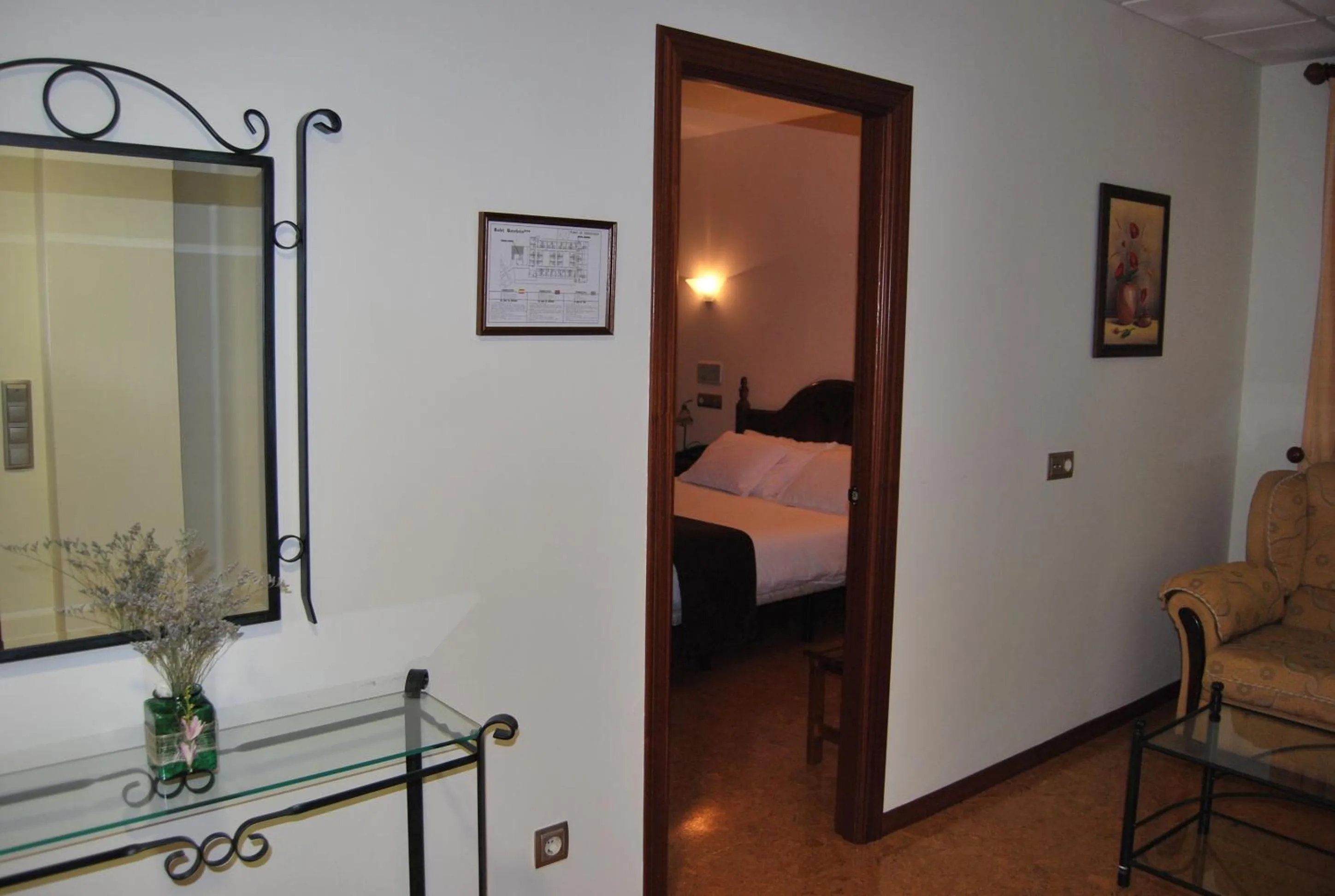 Decorative detail, Bed in Hotel Heredero