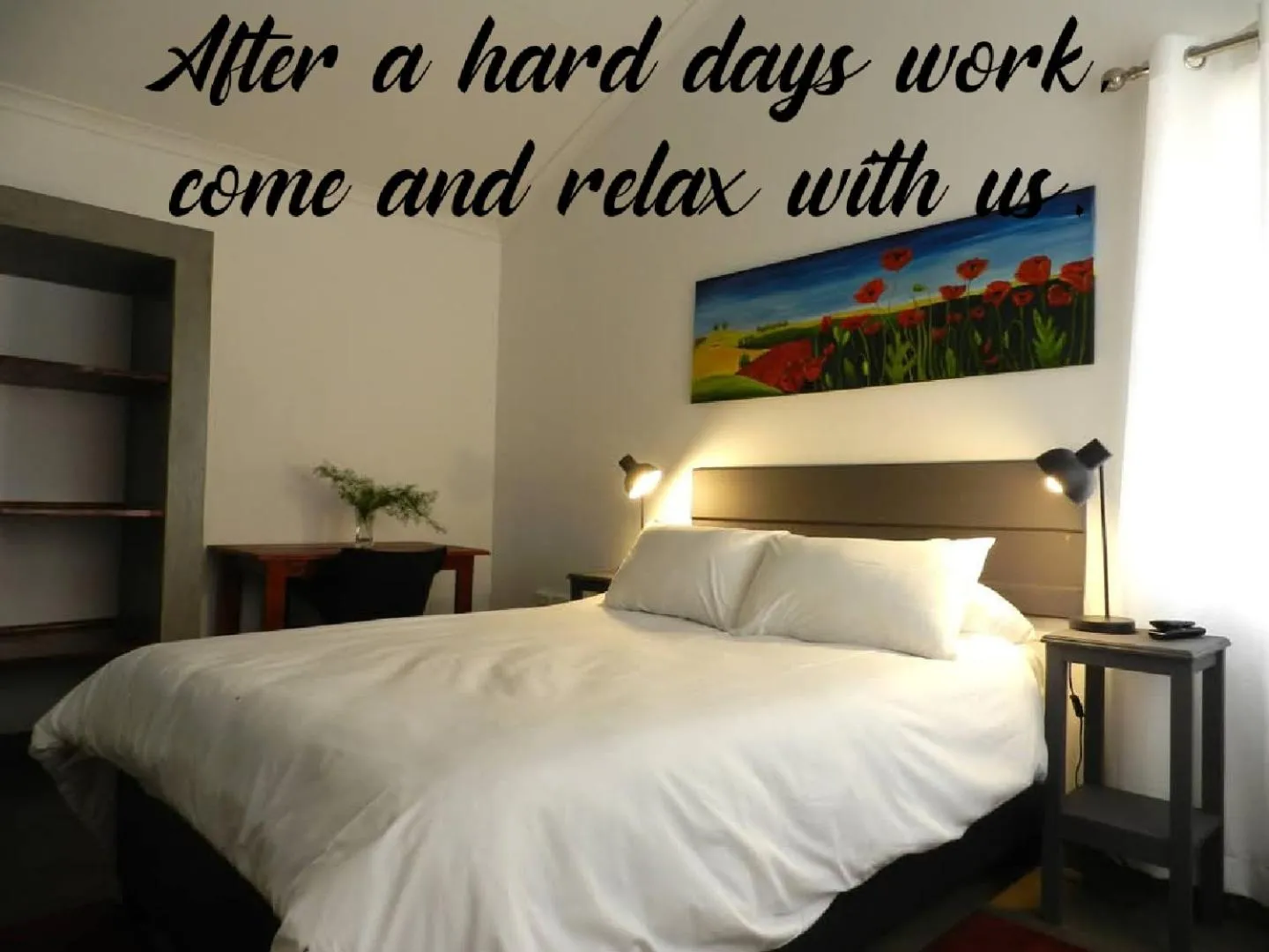 Bed in President Paul Kruger Guest Lodge