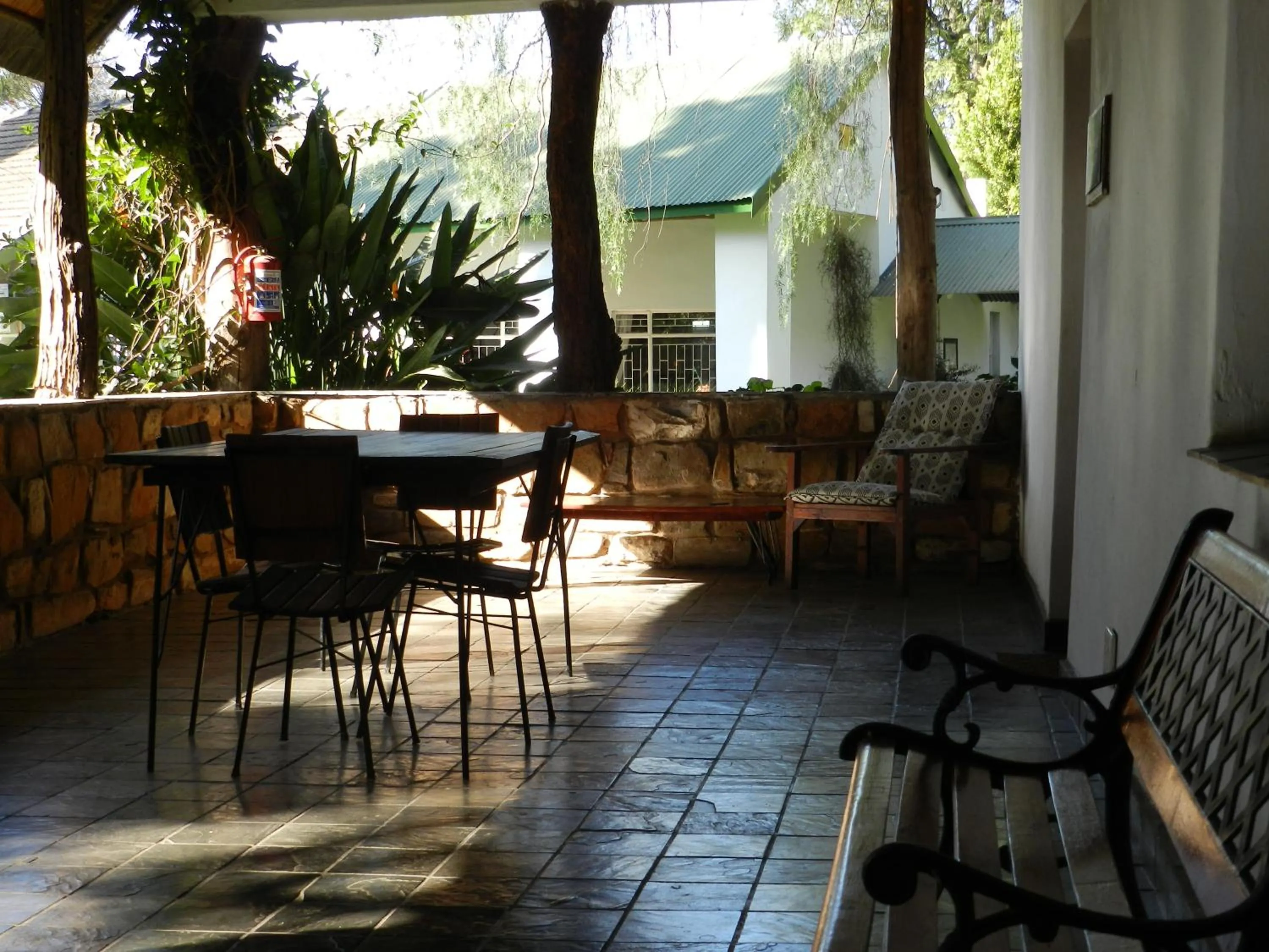 Patio in President Paul Kruger Guest Lodge