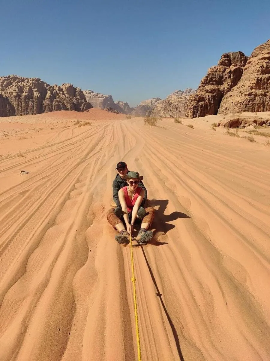 Skiing in Beyond Wadi Rum Camp