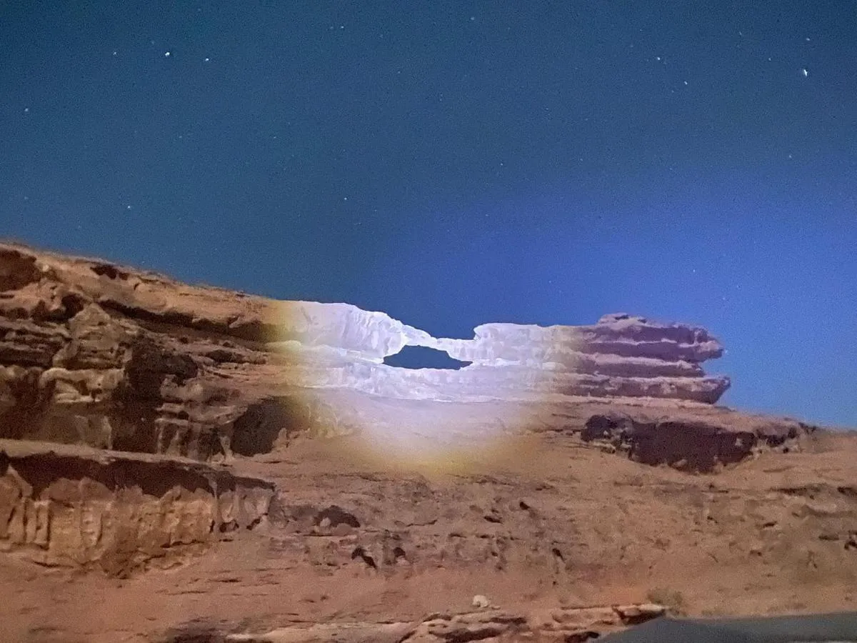 Natural landscape in Beyond Wadi Rum Camp