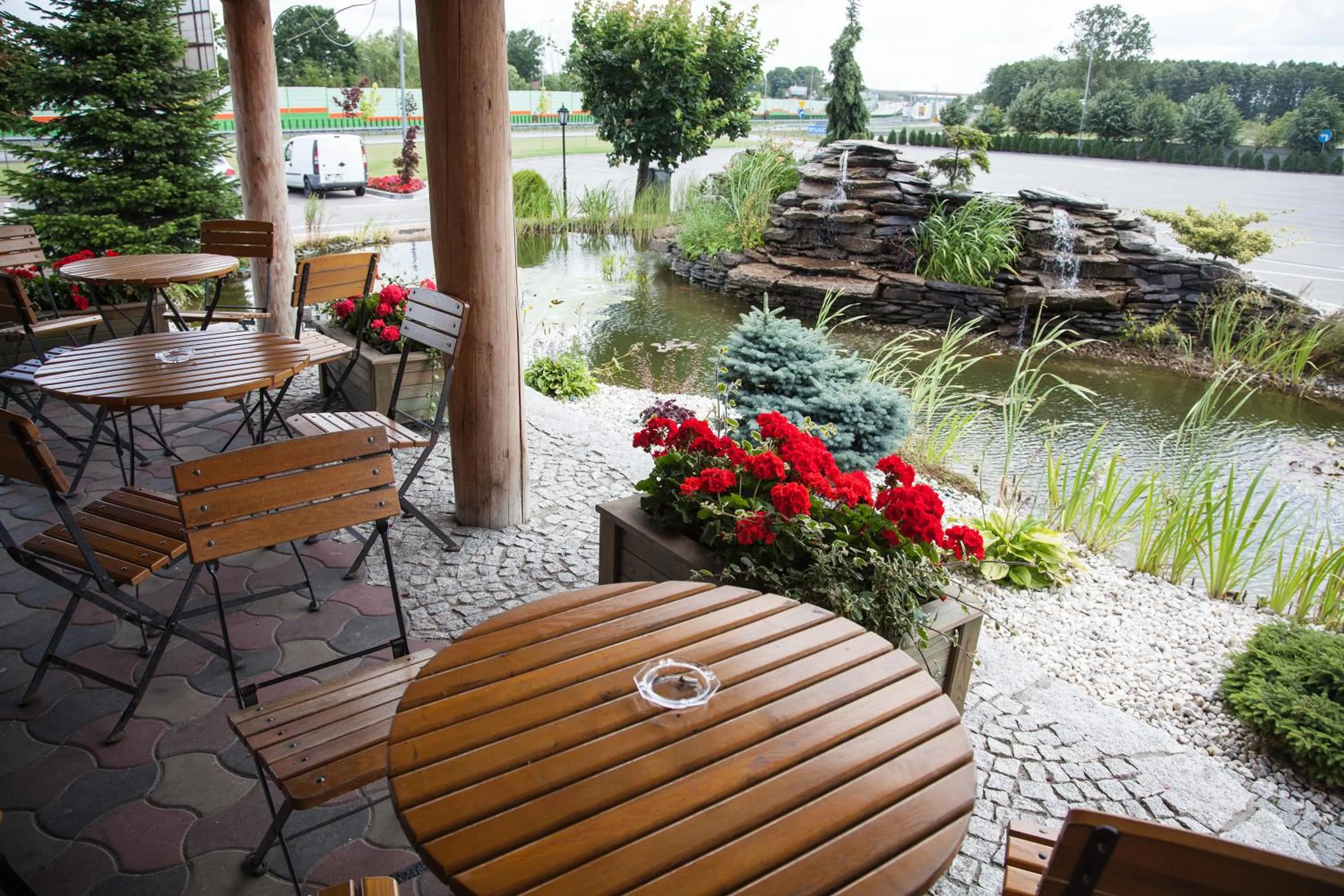 Garden view in Hotel Fox