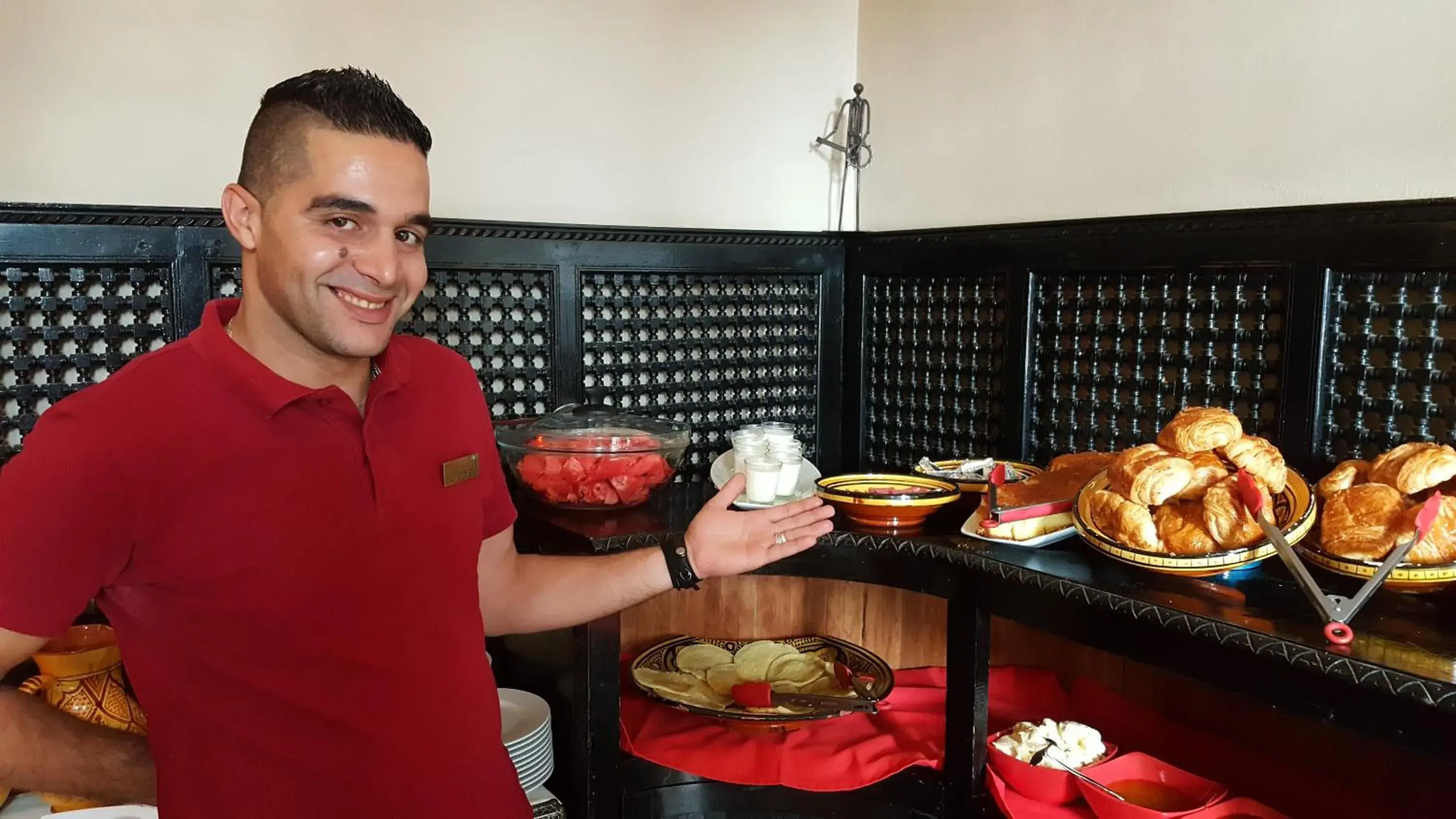 Buffet breakfast in Riad Africa - Marrakech Medina Maison d'Hote Buffet breakfast in Riad Africa - Marrakech Medina Maison d'Hote