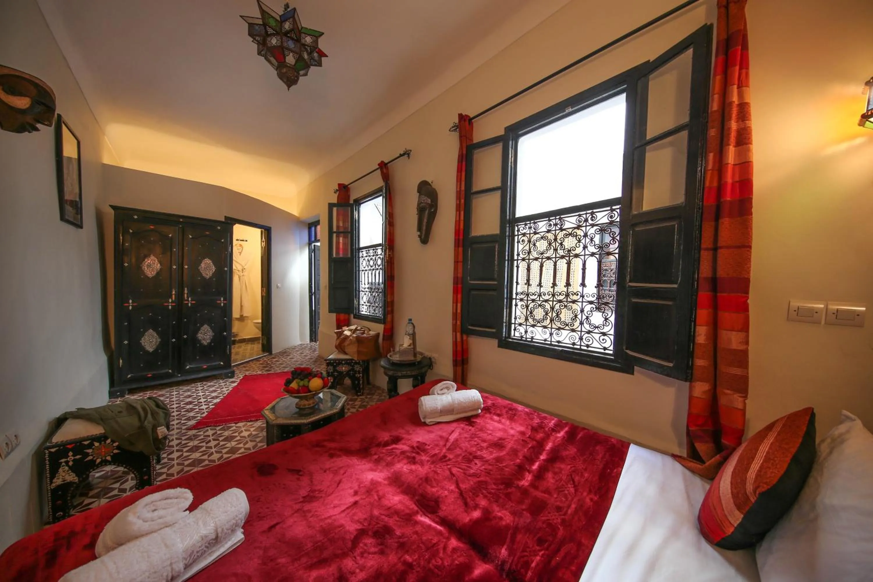 Bedroom, Bed in Riad Africa - Marrakech Medina Maison d'Hote