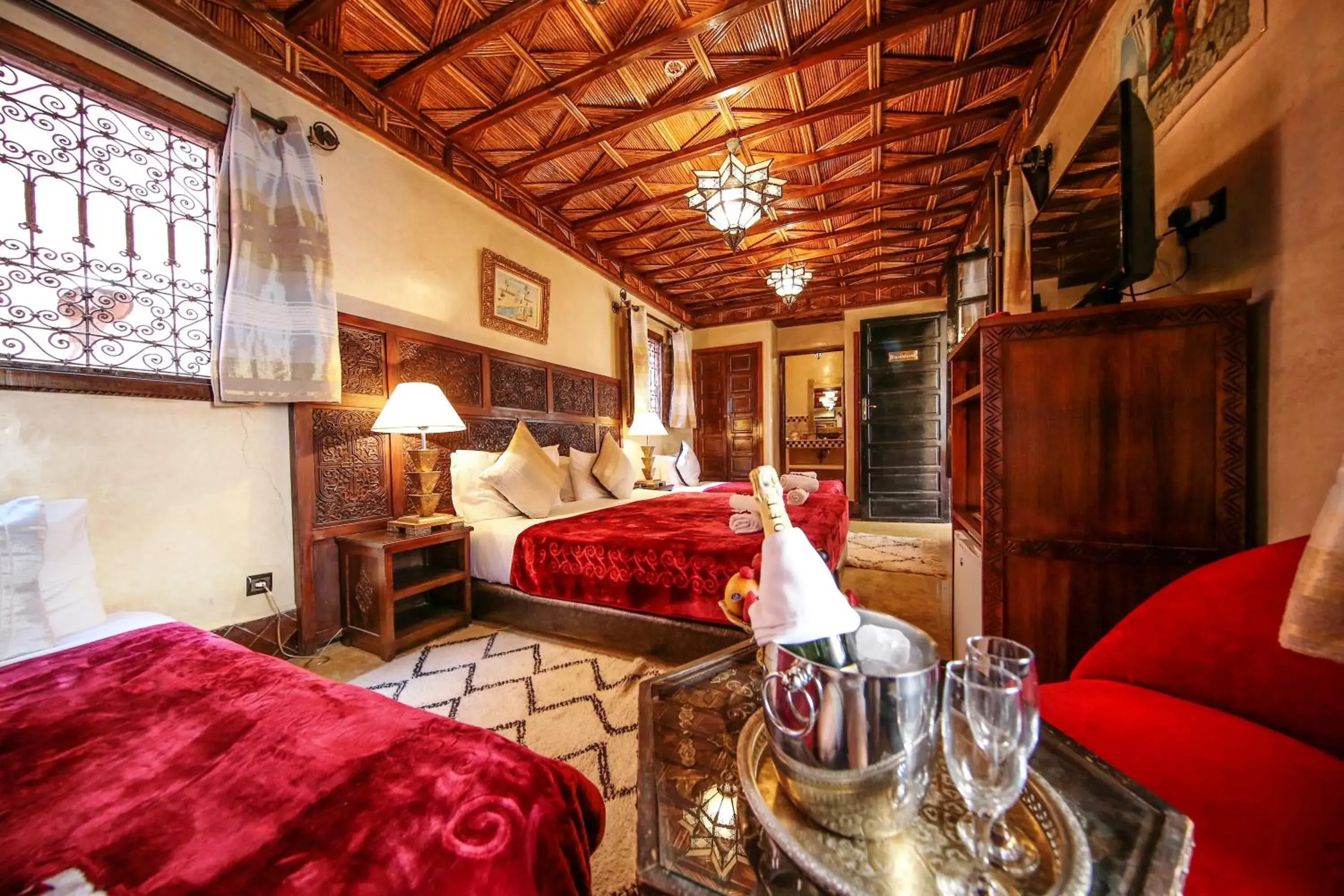 Bedroom, Bed in Riad Africa - Marrakech Medina Maison d'Hote Bedroom, Bed in Riad Africa - Marrakech Medina Maison d'Hote