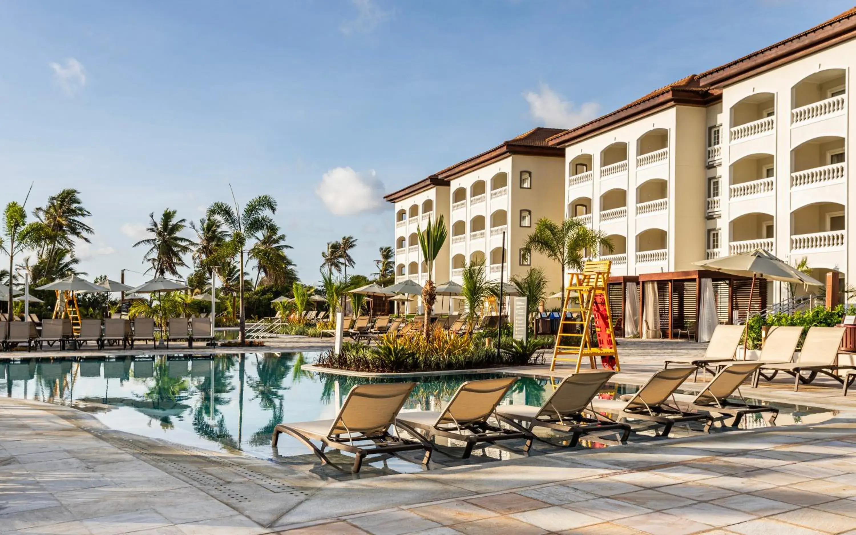 Pool view in Sauipe Sol Grand Premium All Inclusive Pool view in Sauipe Sol Grand Premium All Inclusive