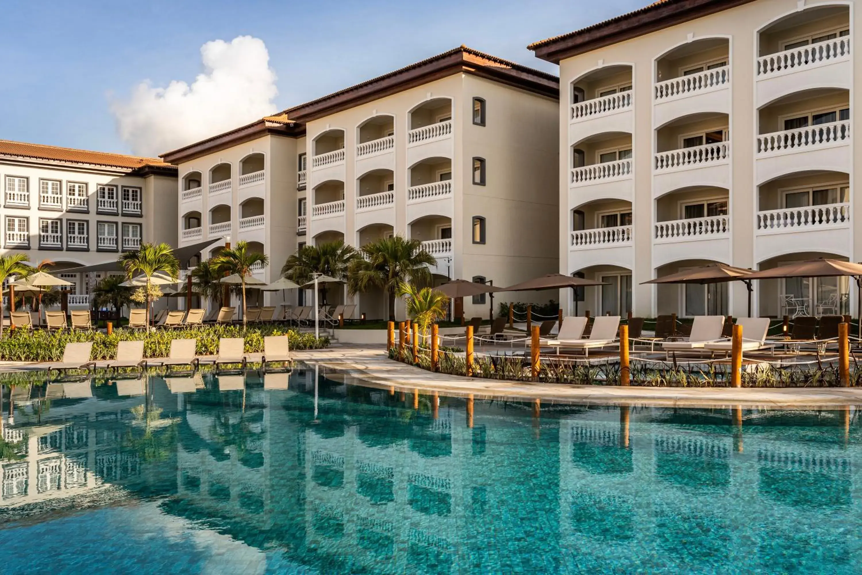 Pool view in Sauipe Sol Grand Premium All Inclusive Pool view in Sauipe Sol Grand Premium All Inclusive