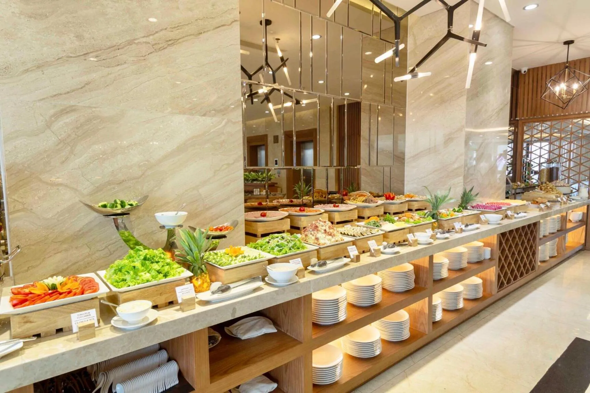 Buffet breakfast in Pavilion Hotel Da Nang