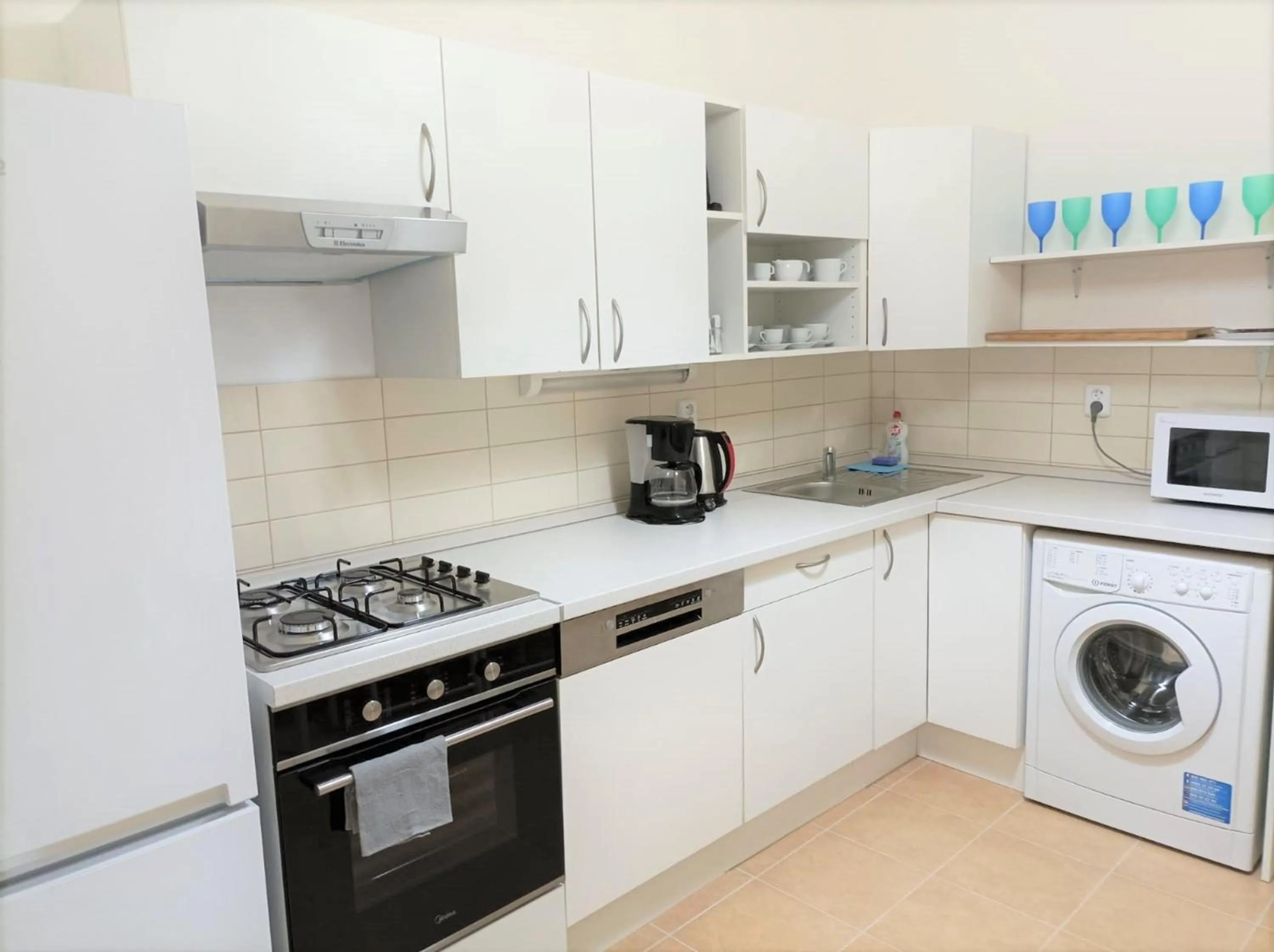 Kitchen or kitchenette in Aparthotel Wenceslas