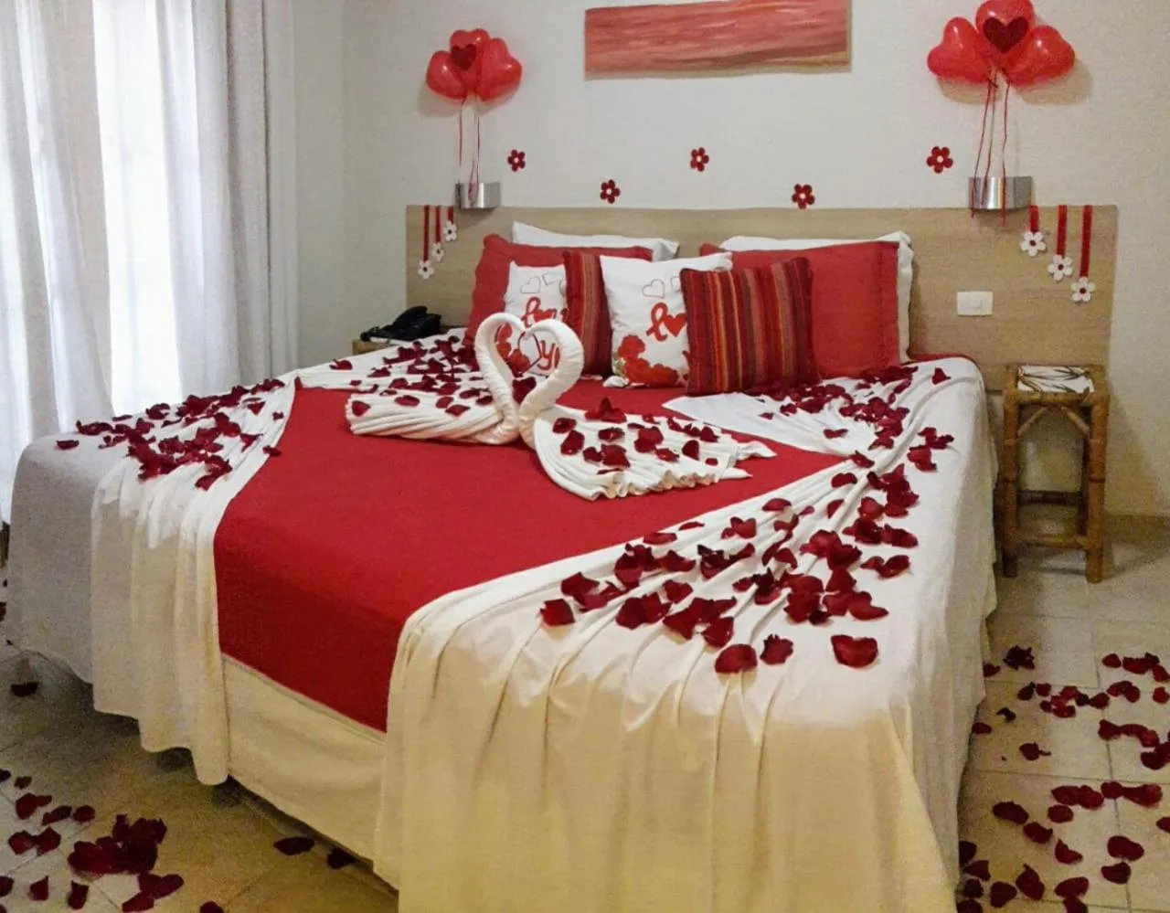 Bed in Hotel Costa Balena-Piscina Aquecida Coberta