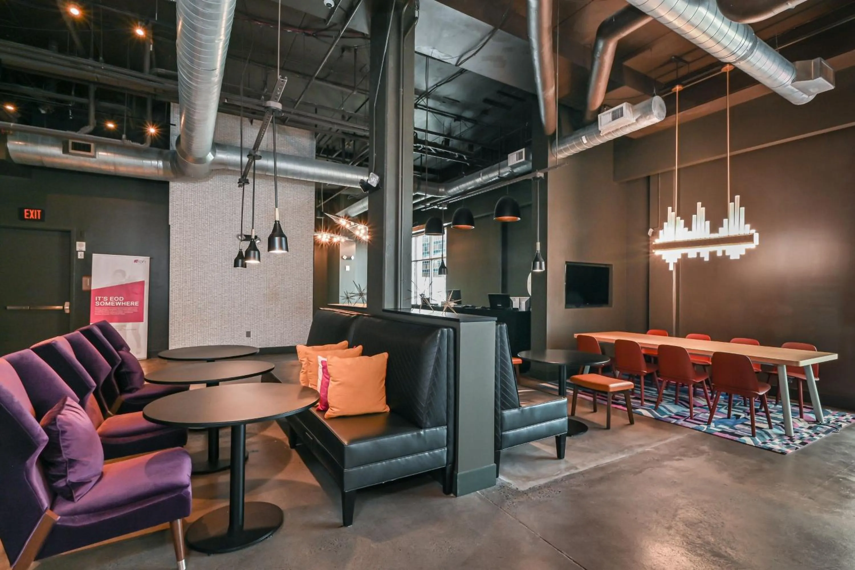 Lobby or reception in Aloft Charlotte City Center