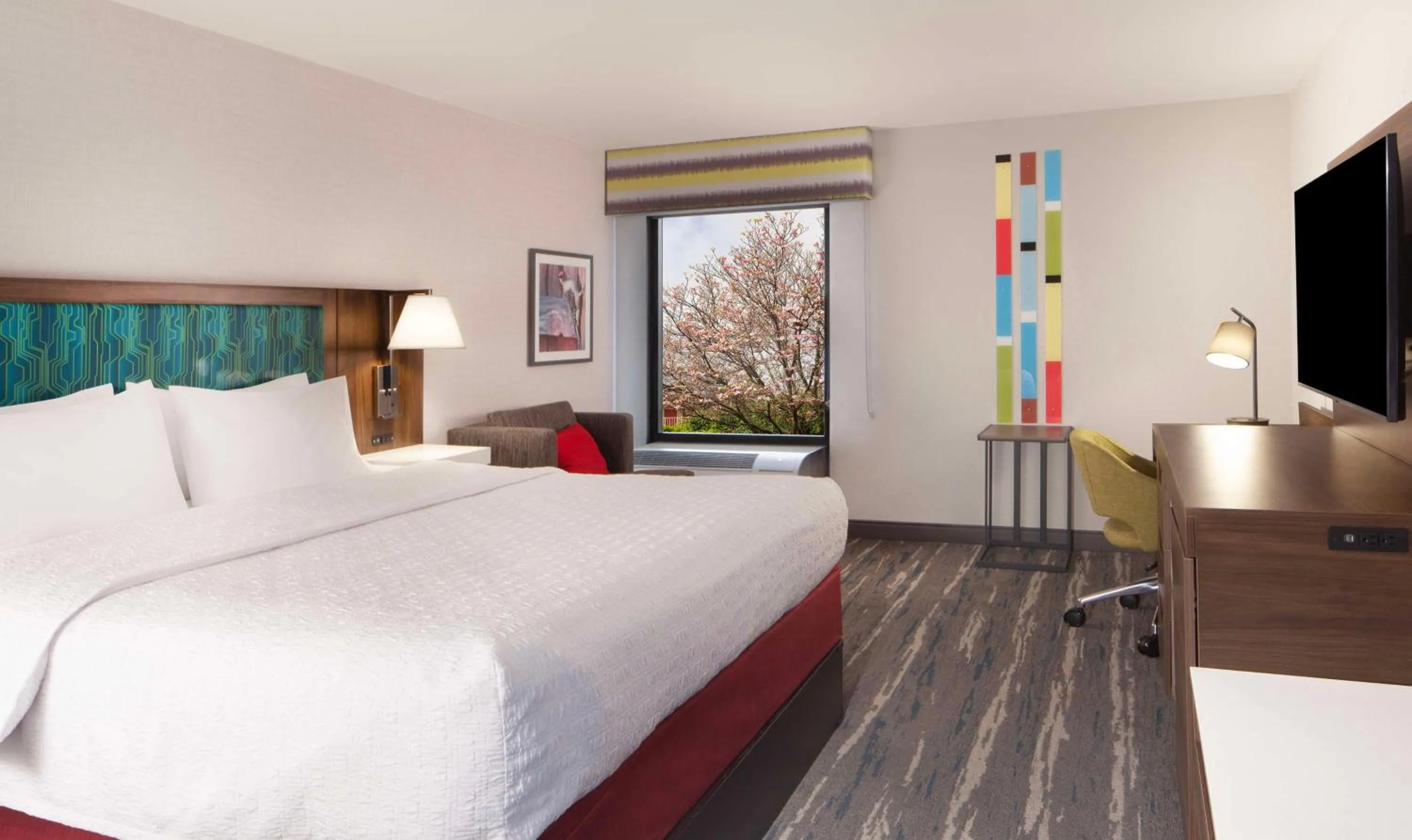 Bed in Hampton Inn Athens