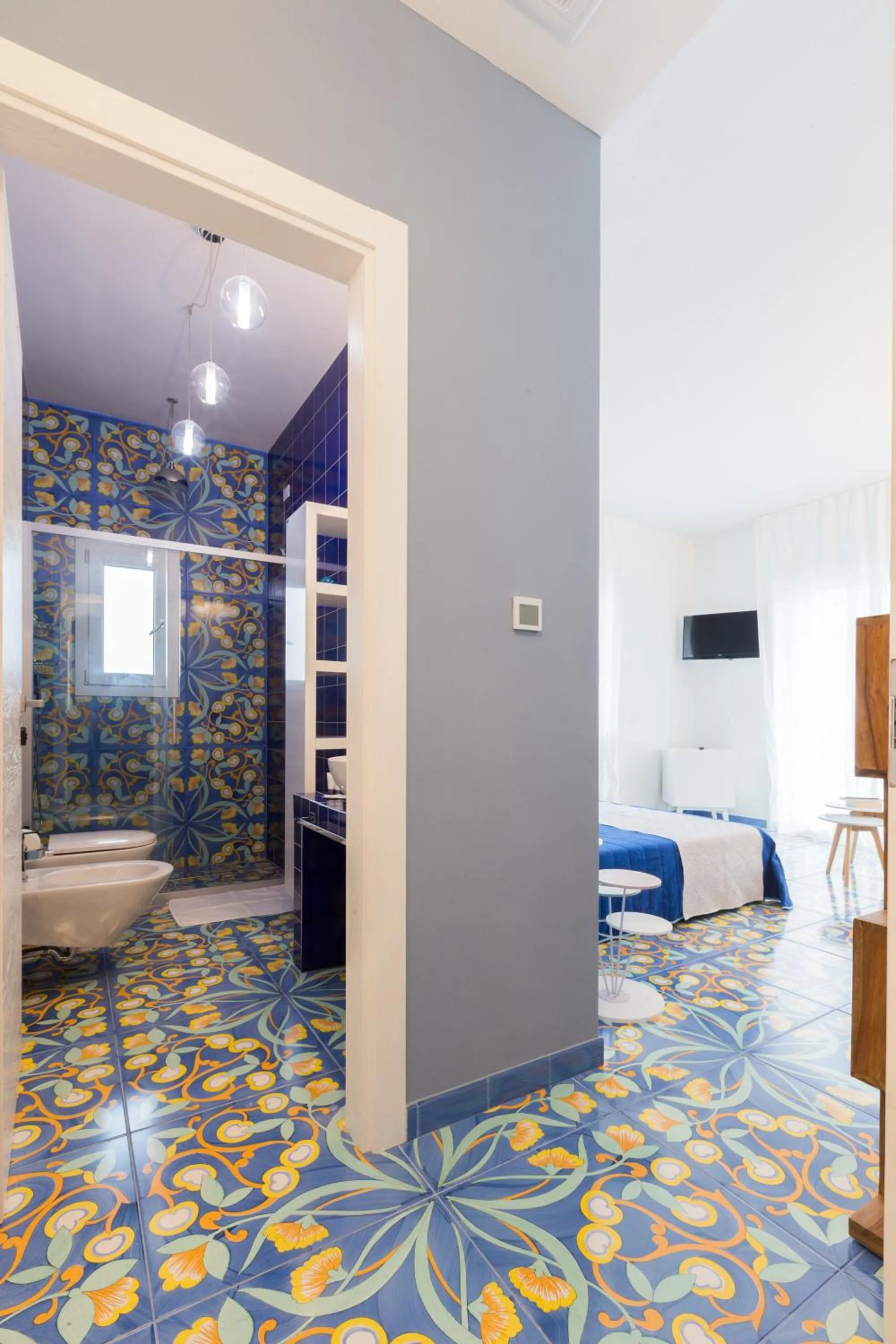 Bed in B&B Le Bateau Bleu Adults Only 12 plus