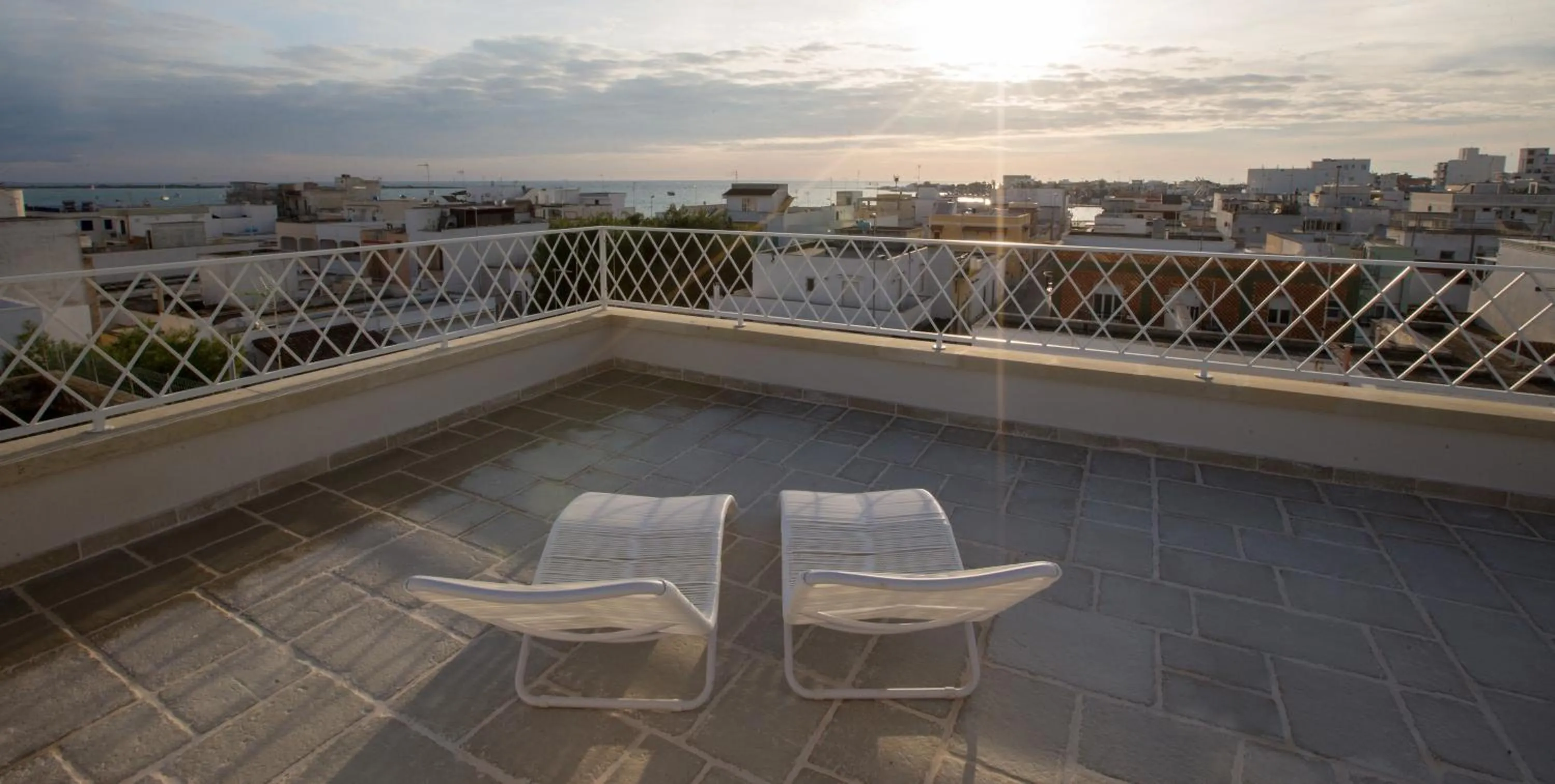 Balcony/Terrace in B&B Le Bateau Bleu Adults Only 12 plus