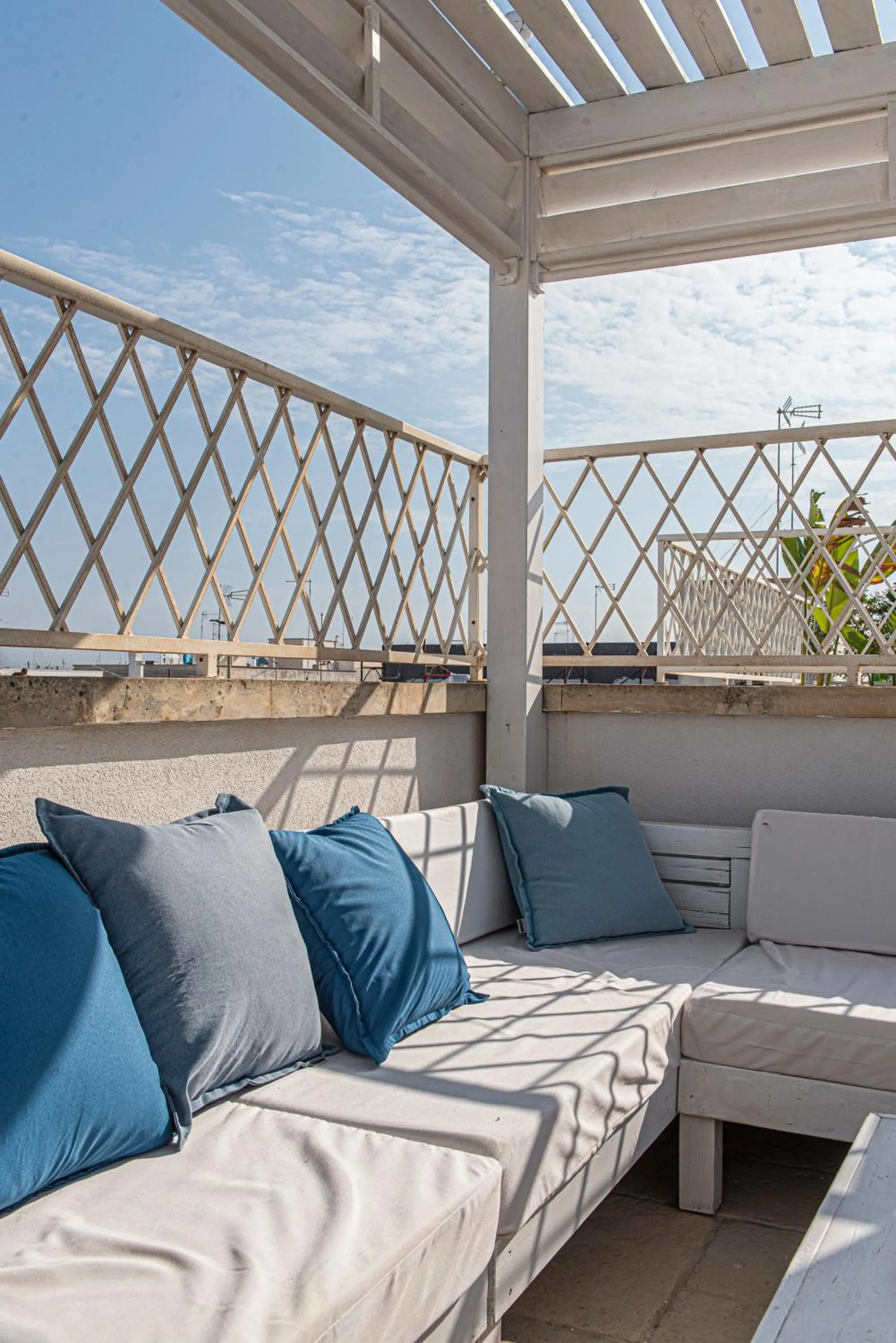 Balcony/Terrace in B&B Le Bateau Bleu Adults Only 12 plus