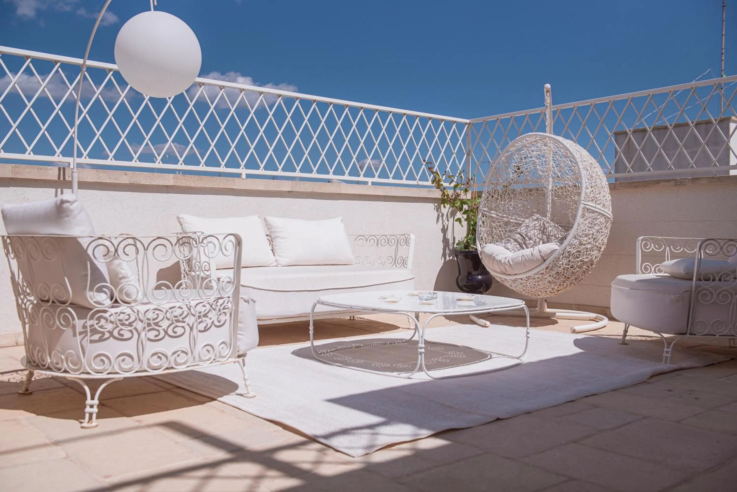 Balcony/Terrace in B&B Le Bateau Bleu Adults Only 12 plus