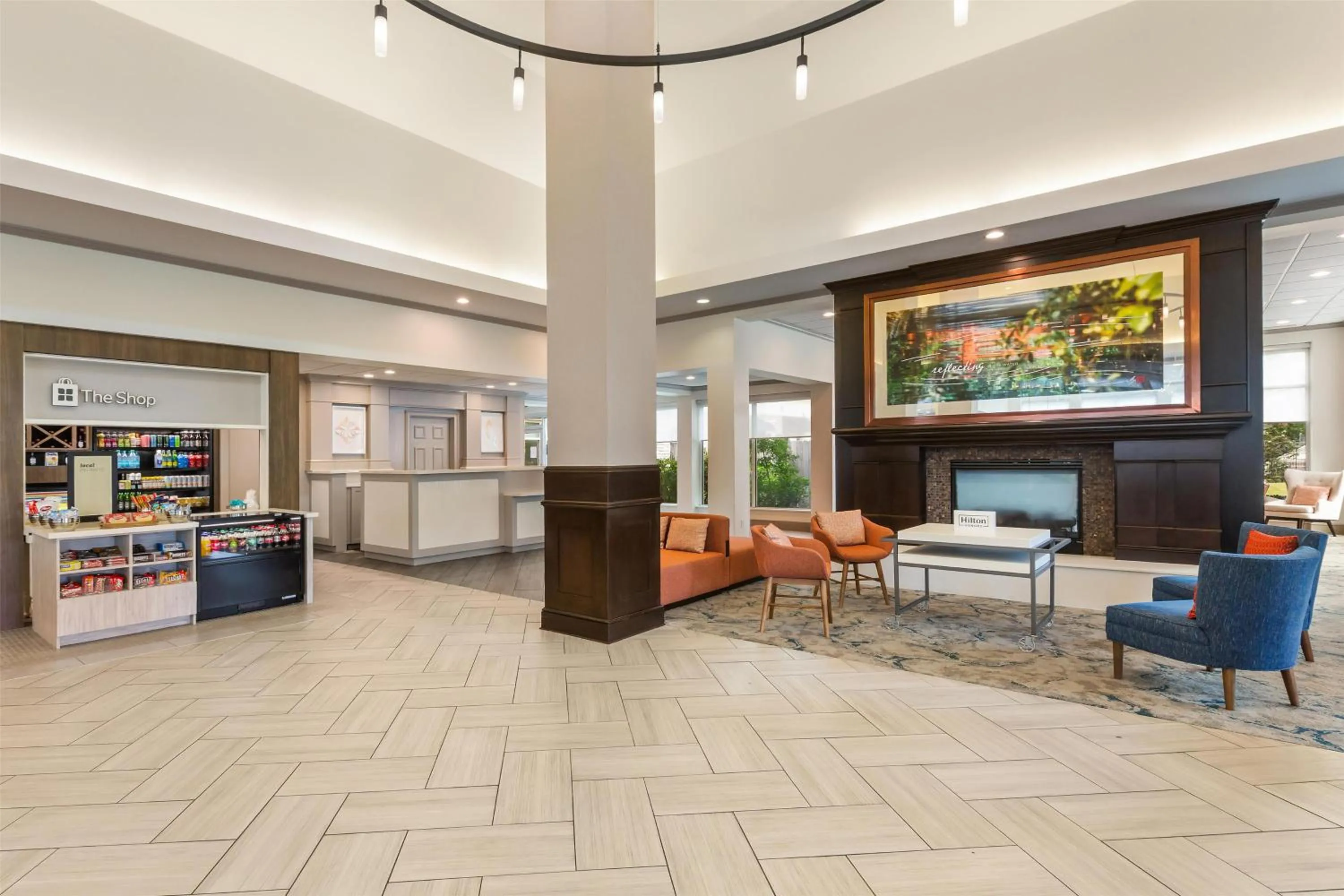 Lobby or reception in Hilton Garden Inn Atlanta Airport North