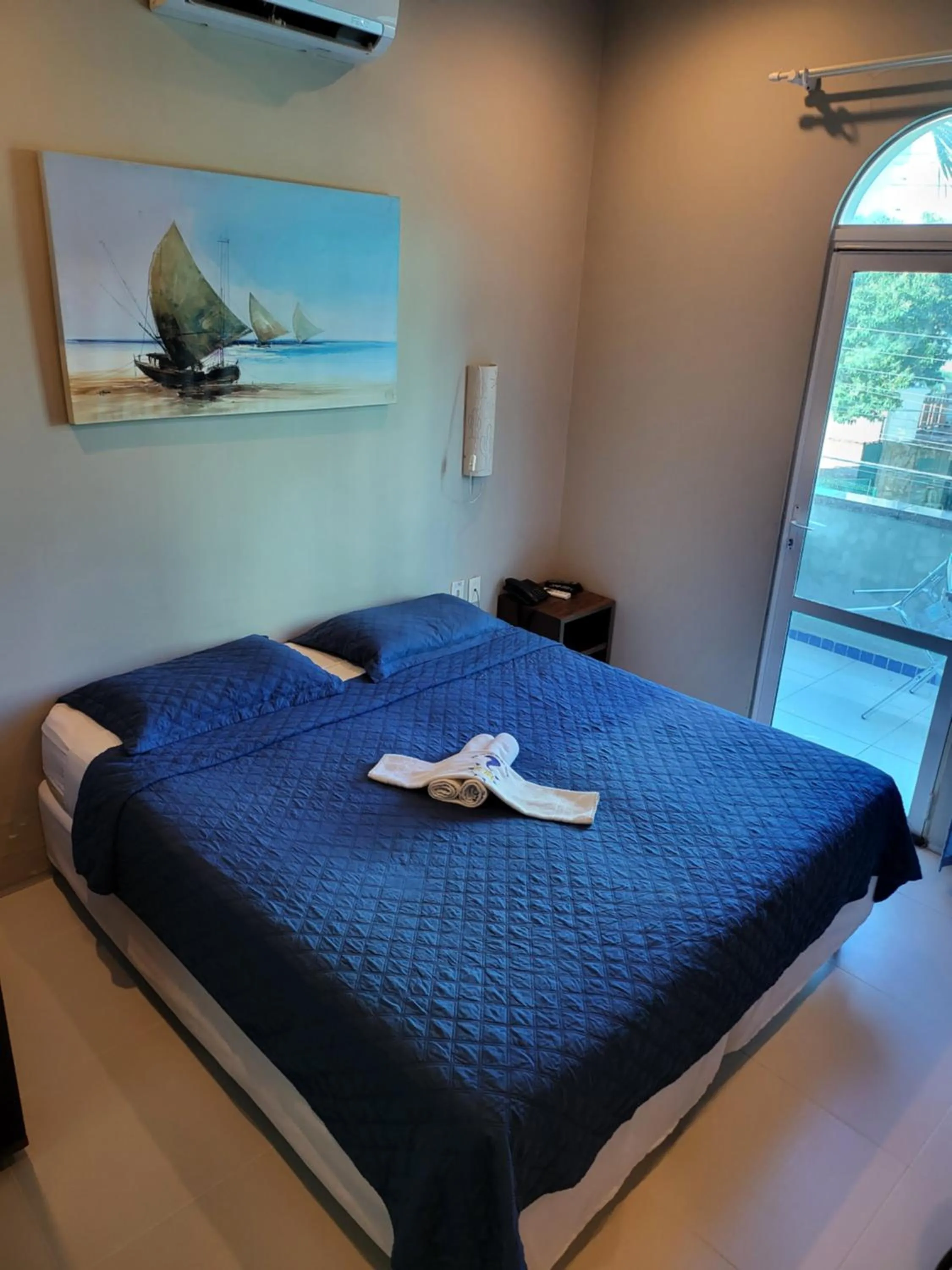 Bed in Hotel Encontro do Sol