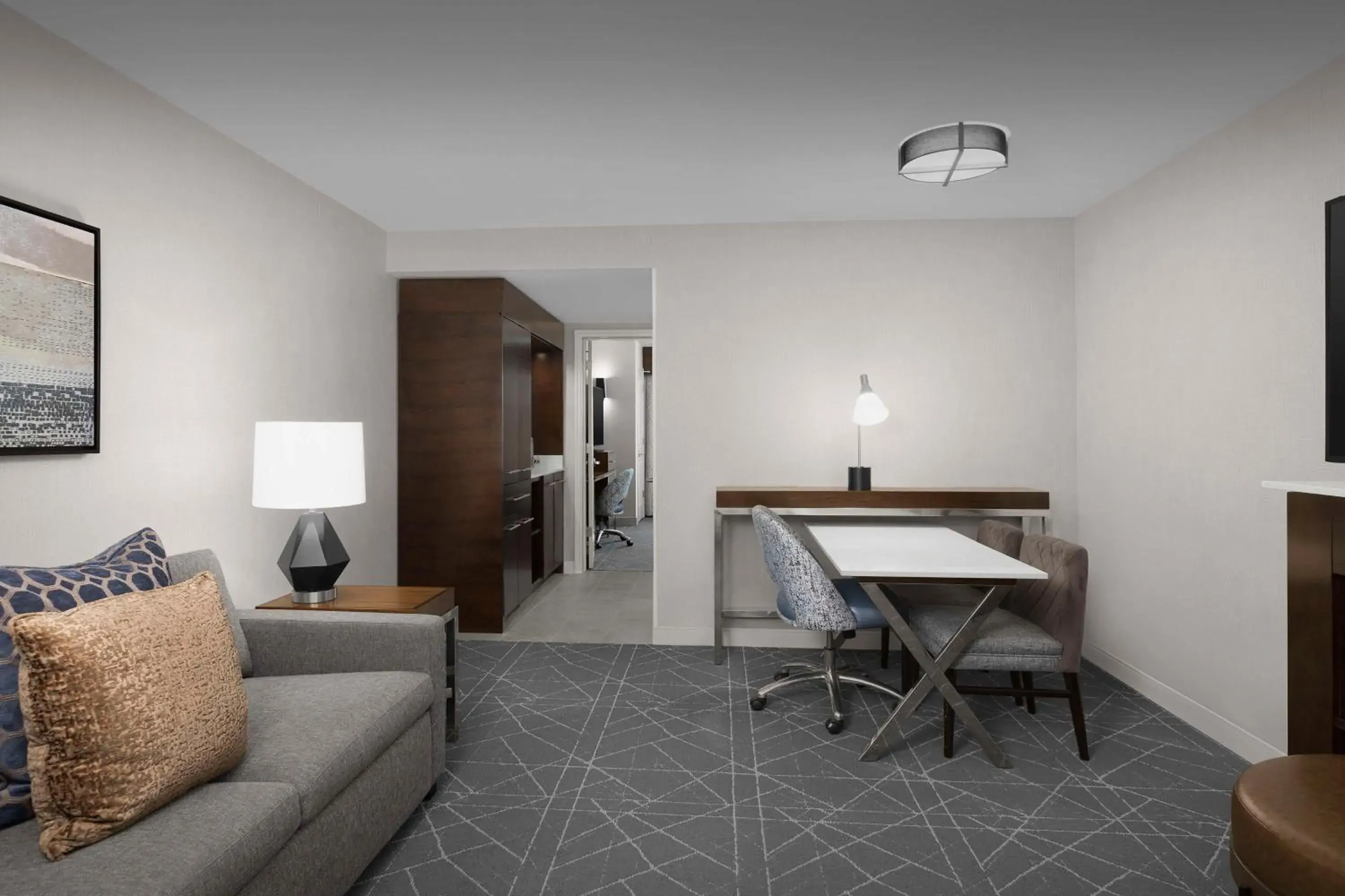 Suite with Two Queen Beds and Roll-In Shower - Mobility and Hearing Access/Non-Smoking in Embassy Suites Atlanta - Kennesaw Town Center Suite with Two Queen Beds and Roll-In Shower - Mobility and Hearing Access/Non-Smoking in Embassy Suites Atlanta - Kennesaw Town Center