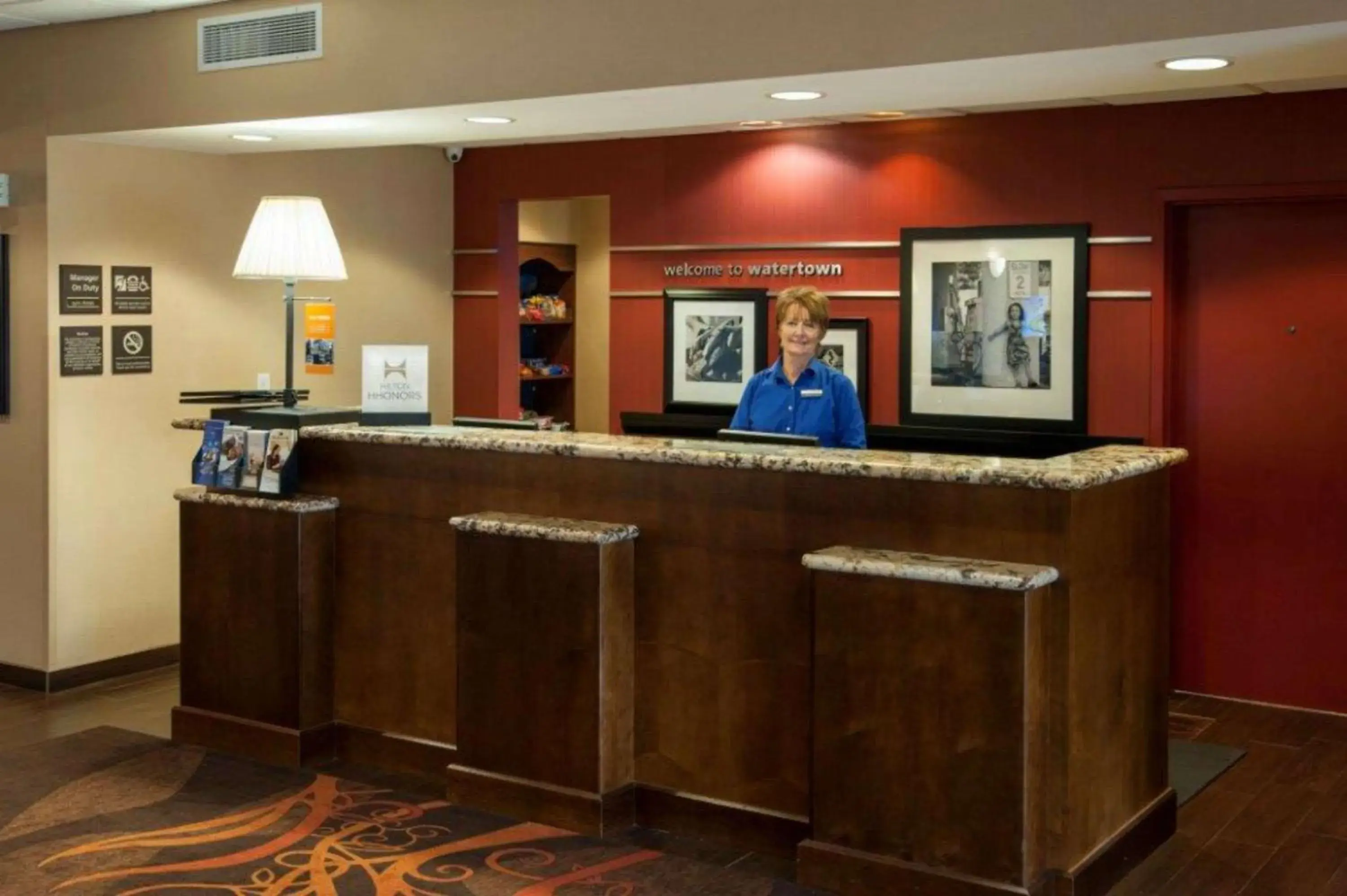 Lobby or reception in Hampton Inn & Suites Watertown Lobby or reception in Hampton Inn & Suites Watertown