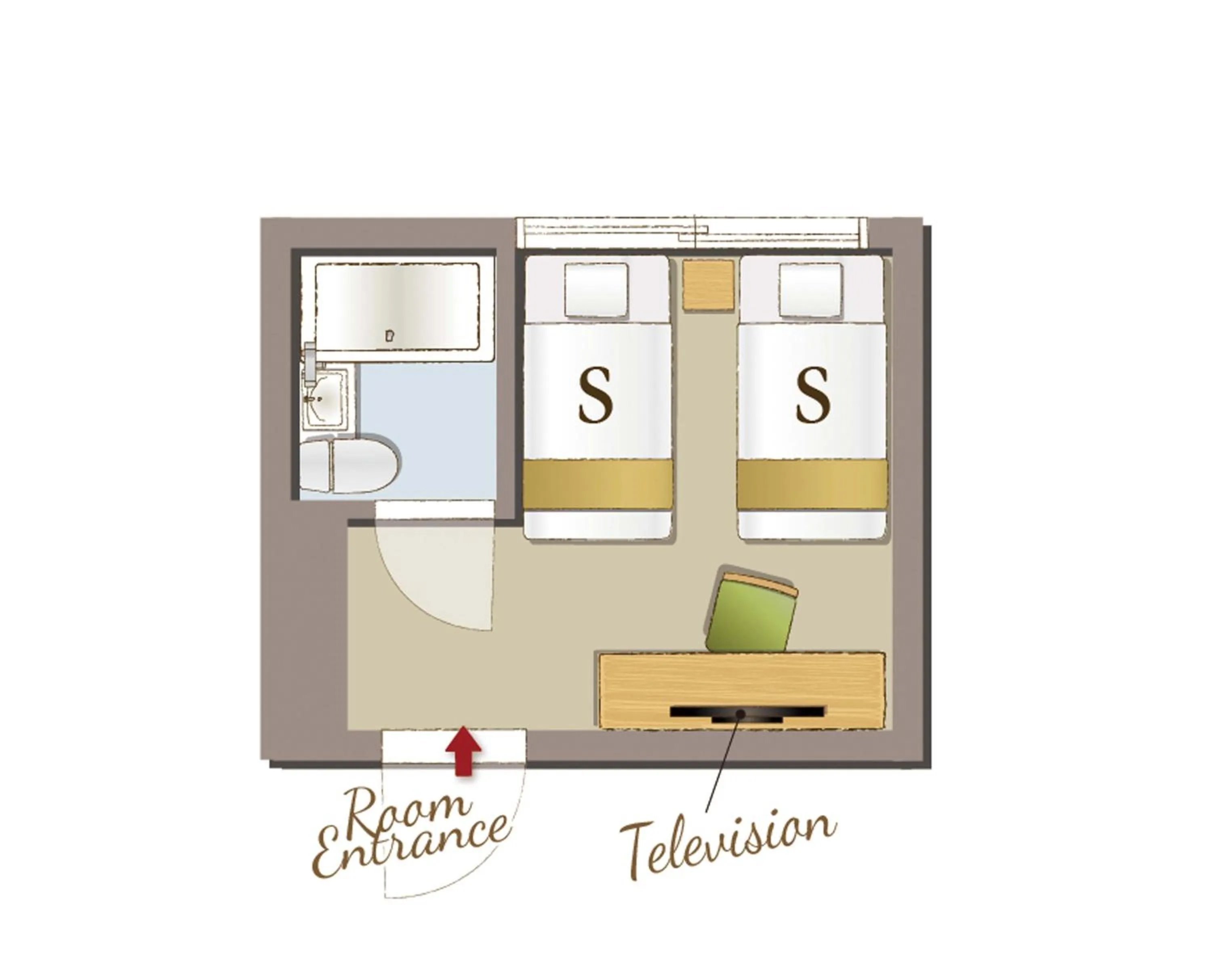 Floor plan in RESI STAY Jisco Hotel Kyoto Goshonishi