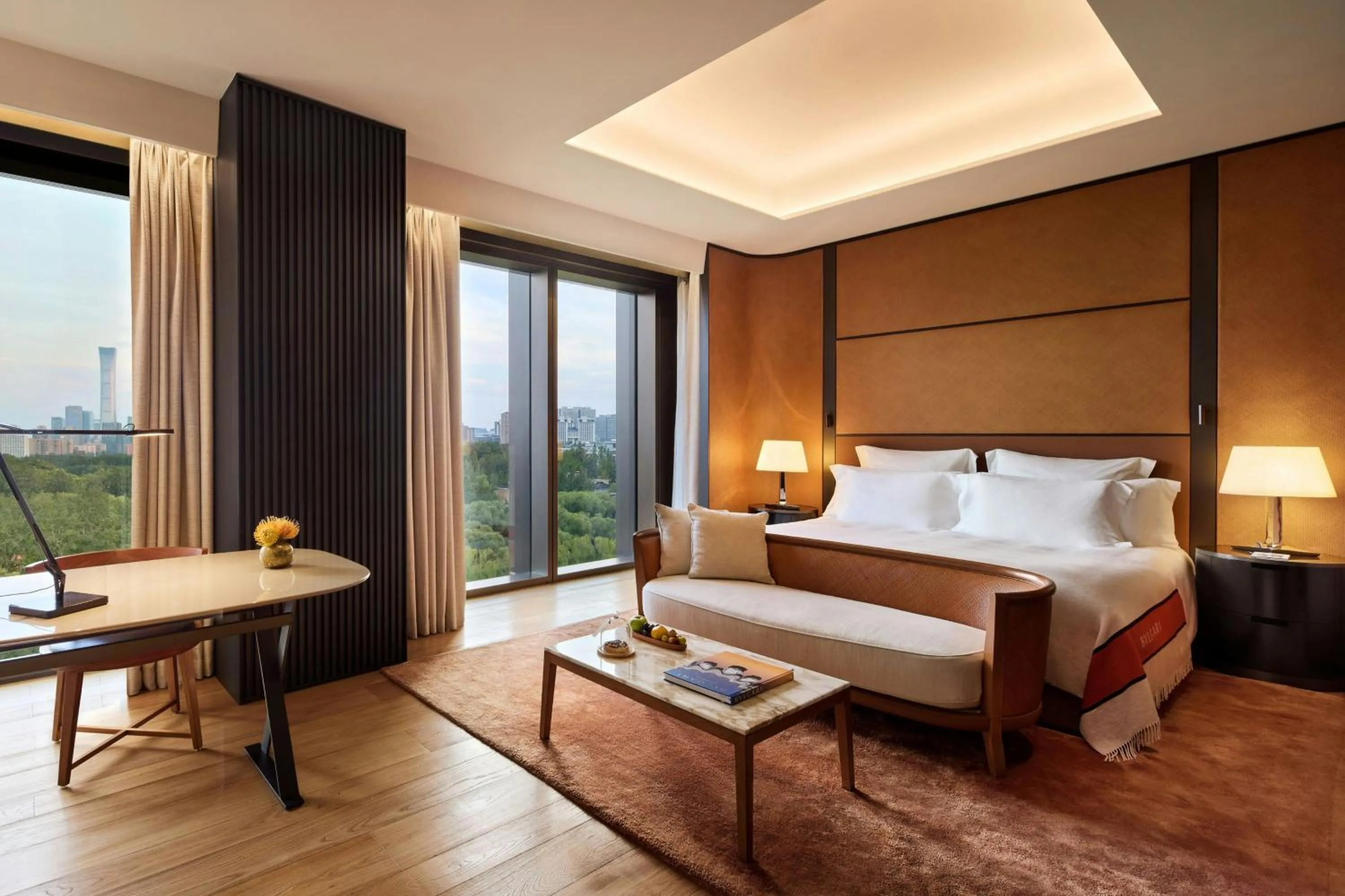 Photo of the whole room, Bed in Bvlgari Hotel Beijing