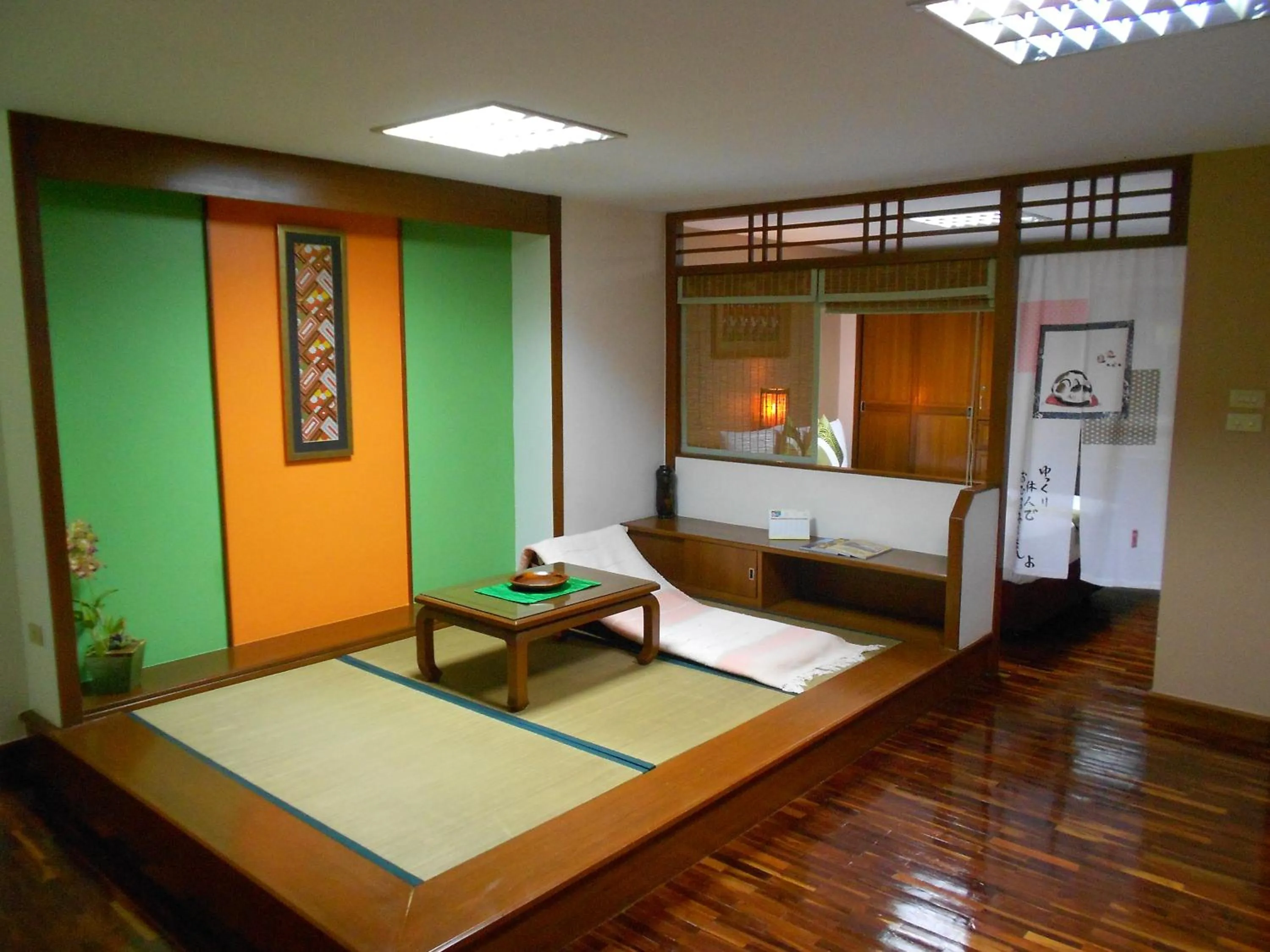 Decorative detail, Bed in B.S. Court Hotel Sathorn