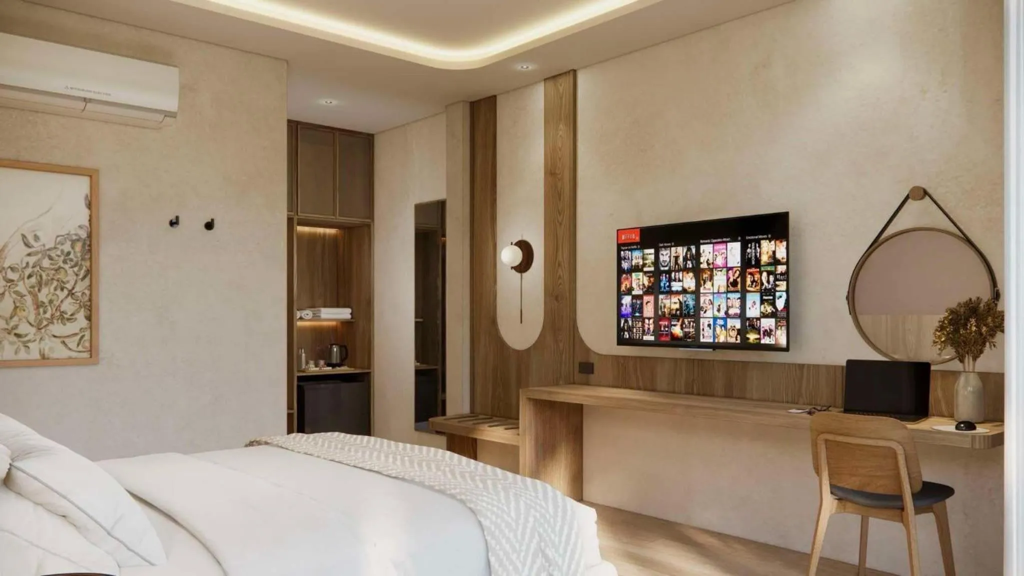 Bed in Phi Phi Andaman Legacy Resort