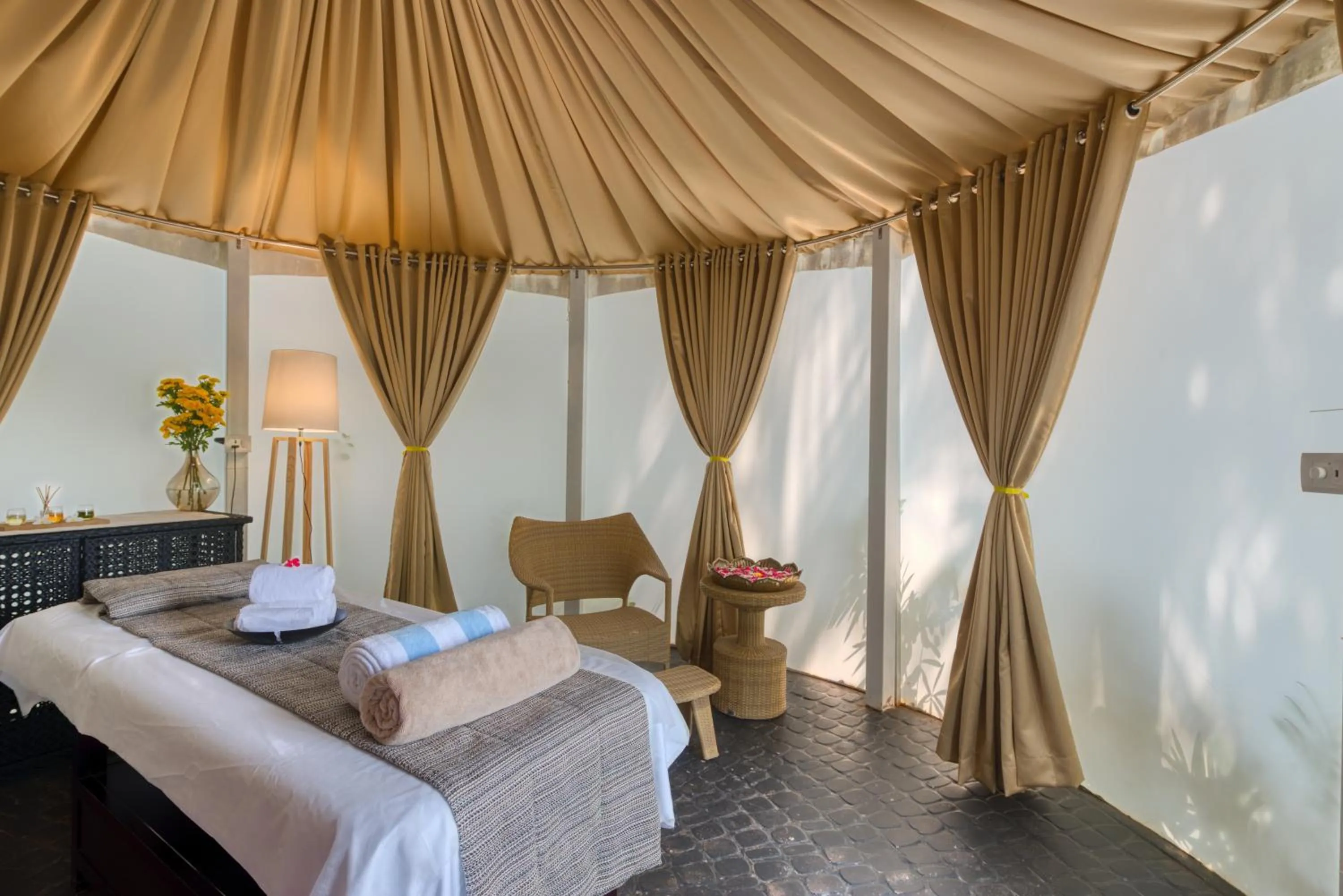 Massage, Bed in Azaya Beach Resort Goa