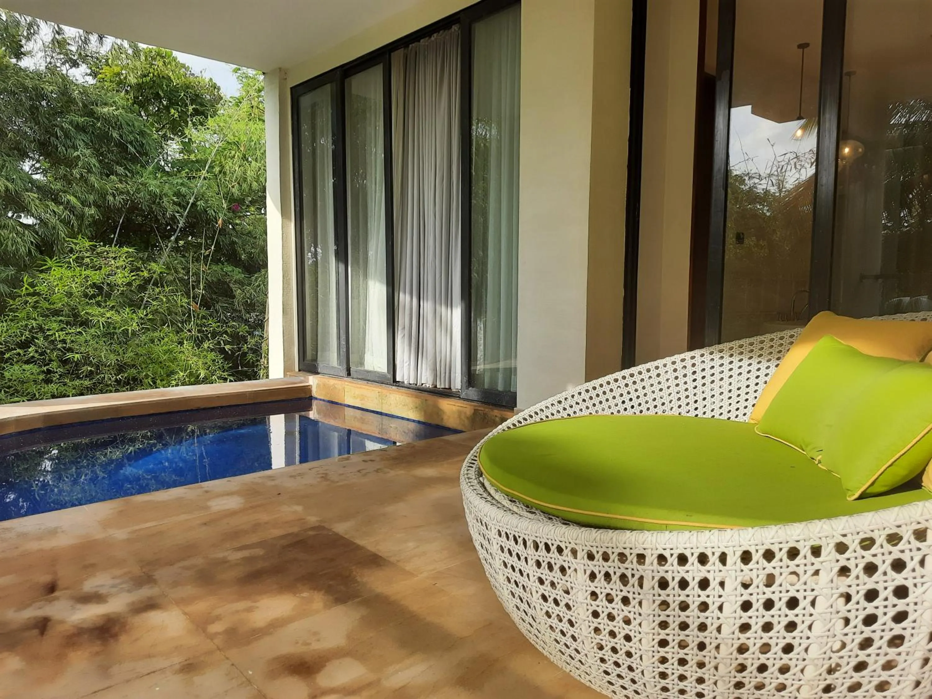 Seating area in Azaya Beach Resort Goa