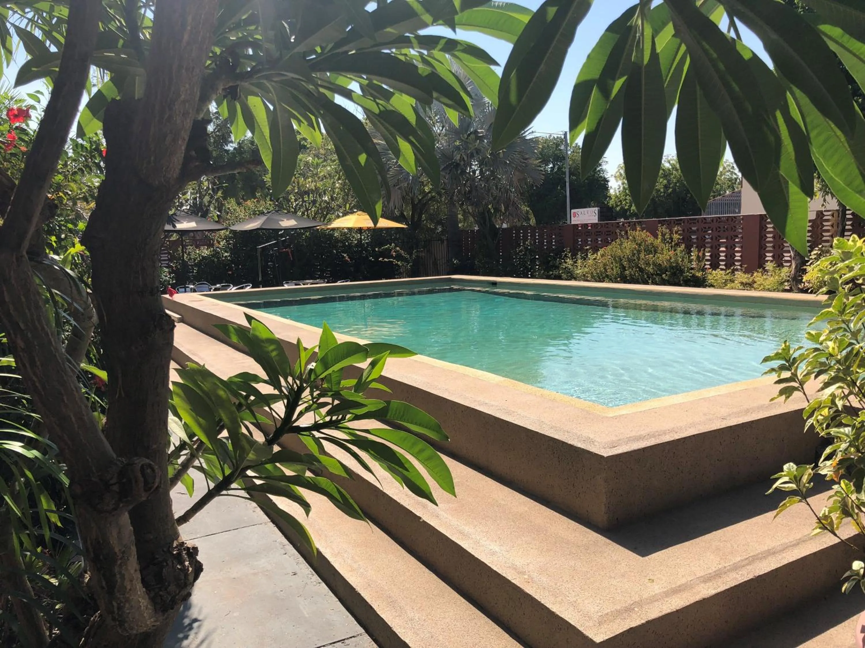 Pool view in The Stuart Hotel-Motel